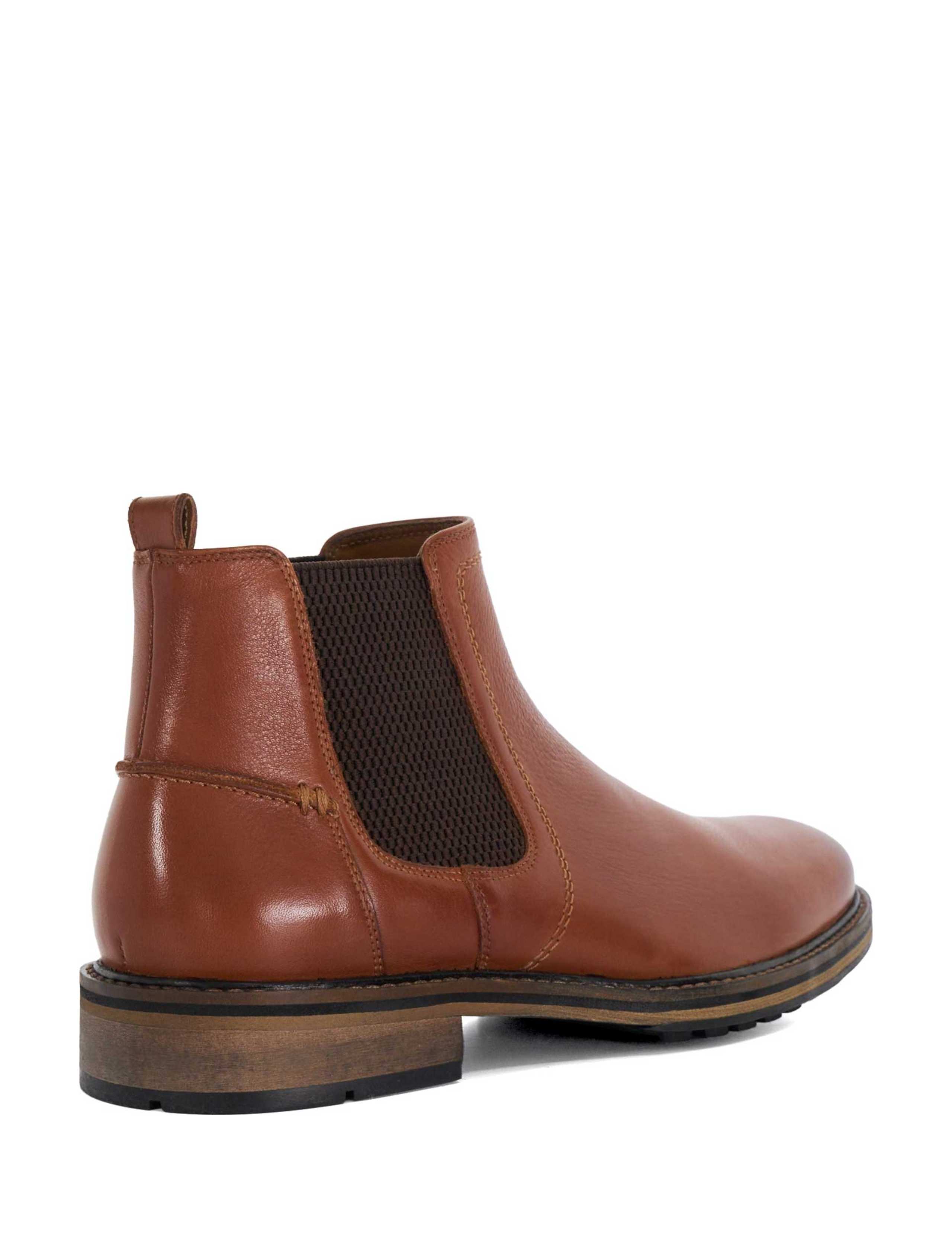 Wide Fit Leather Pull On Chelsea Boots 5 of 6