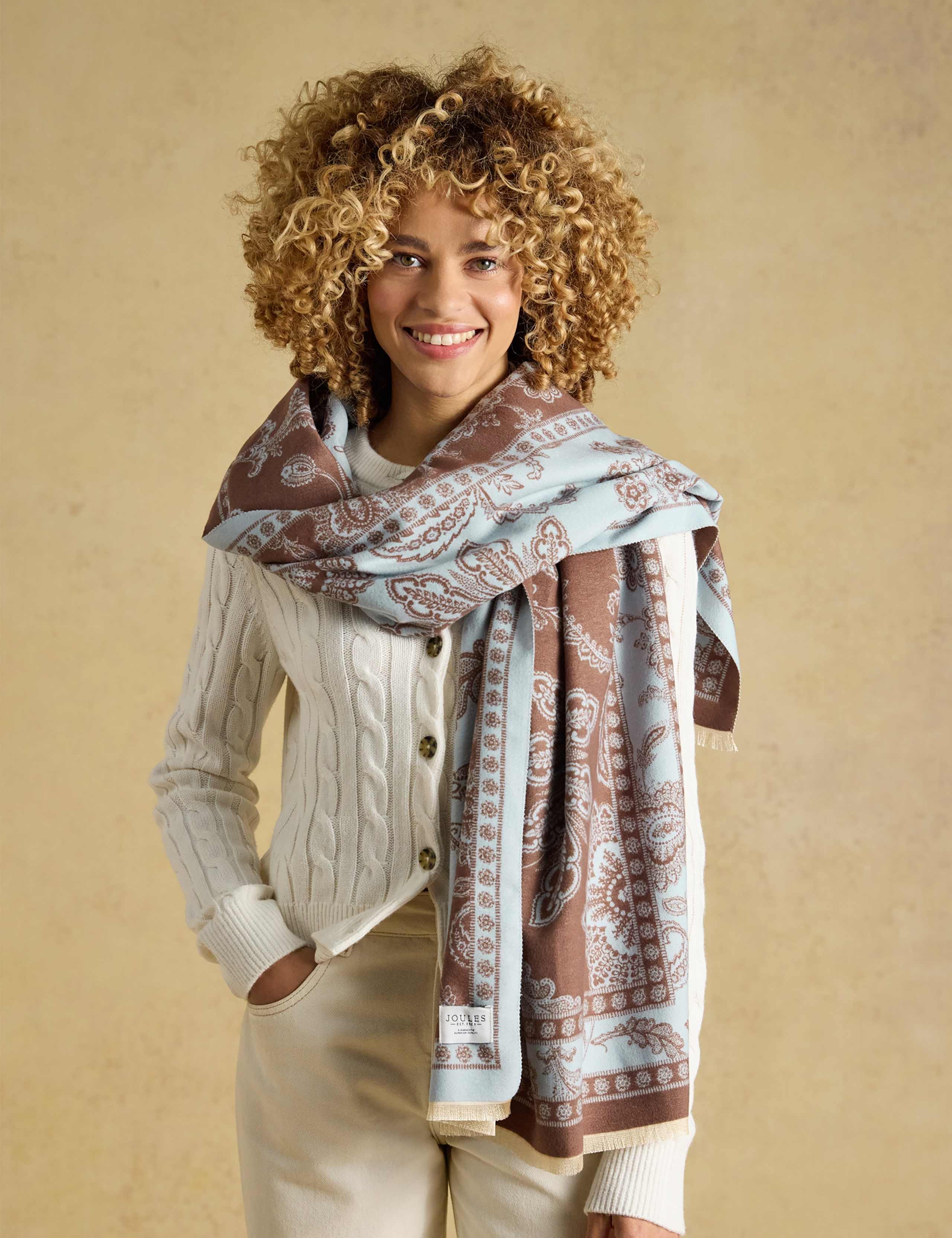 Jacquard Floral Scarf 4 of 7