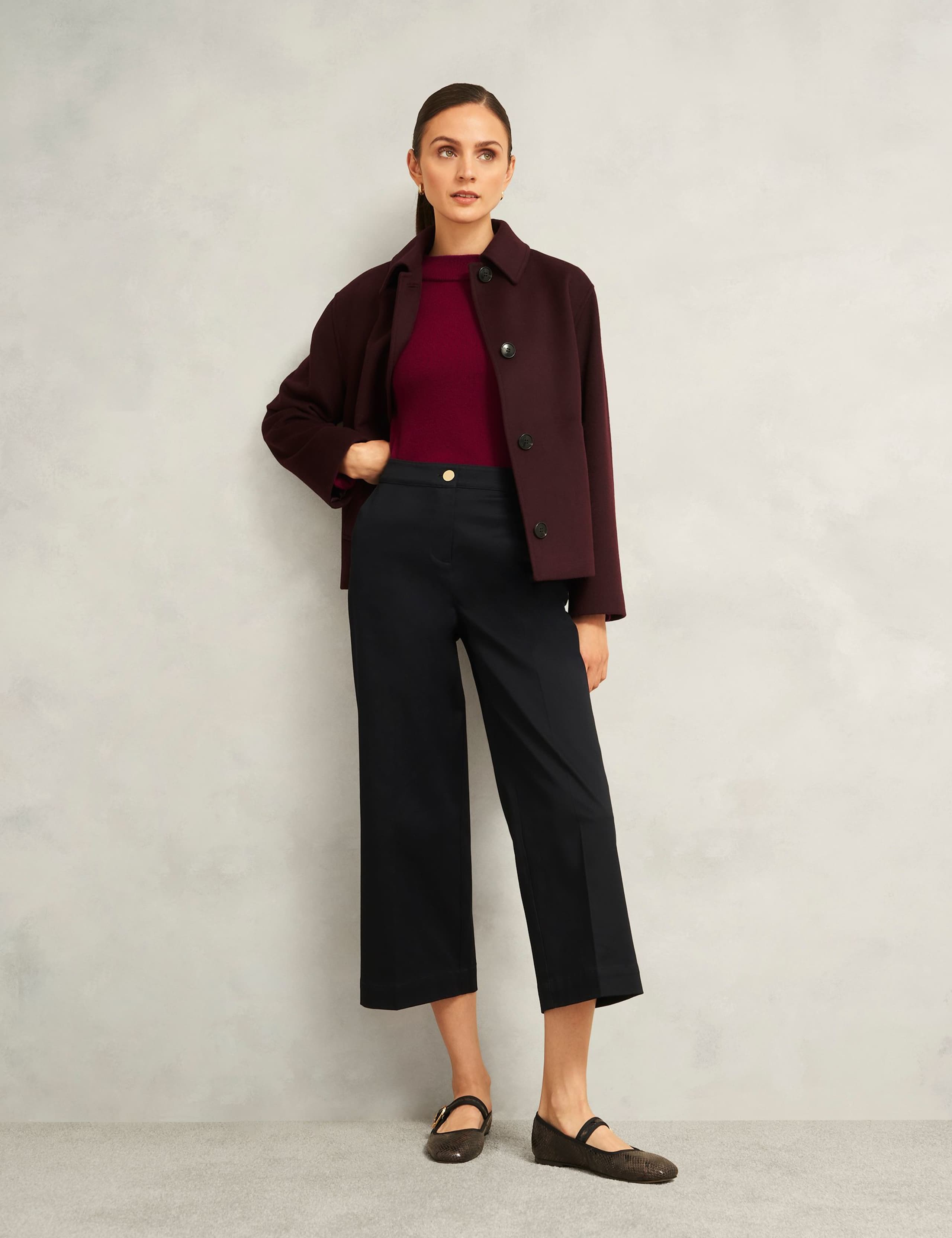 Merino Wool Rich Button Detail Jumper with Cashmere 4 of 6