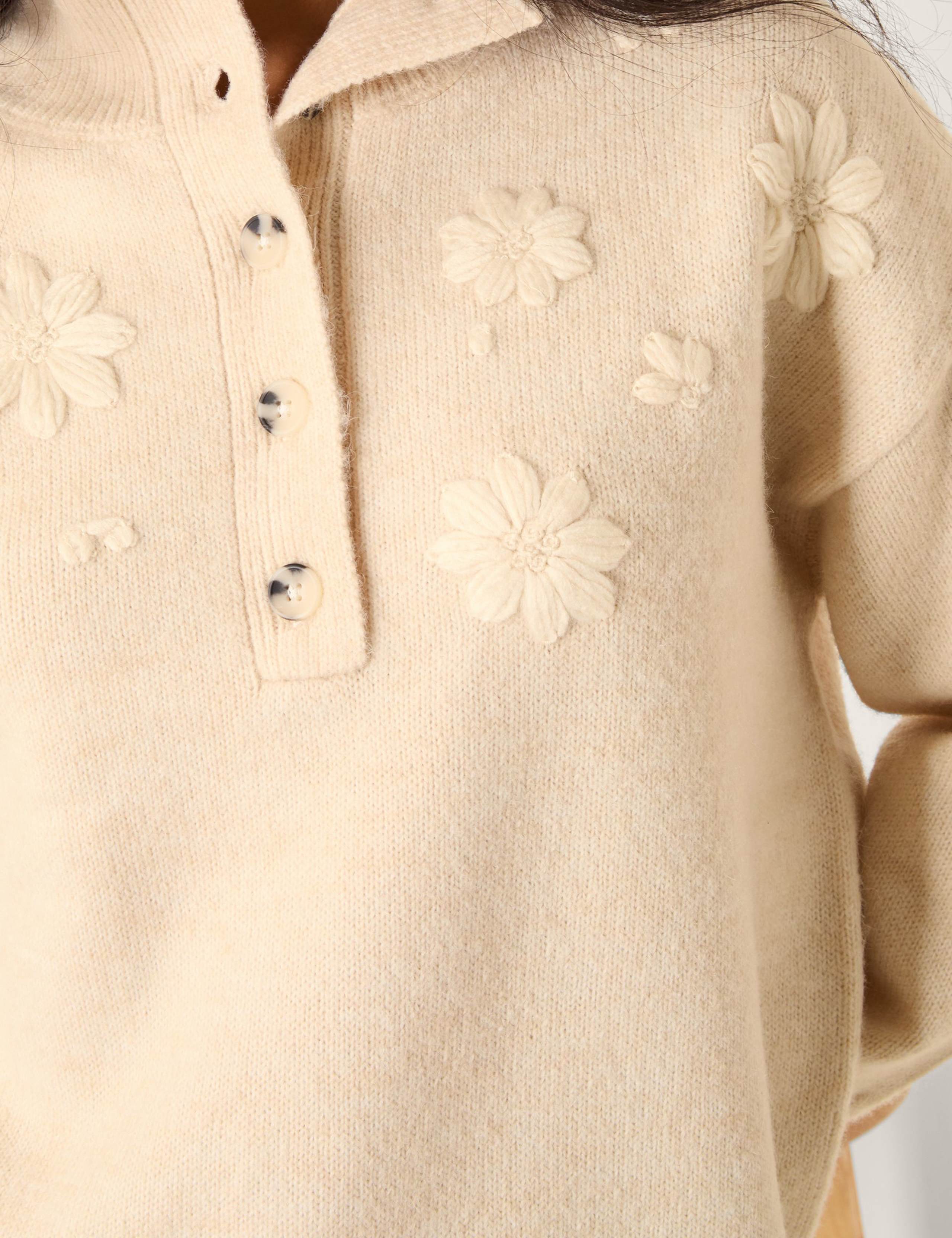 Floral Embroidered High Neck Jumper 2 of 2
