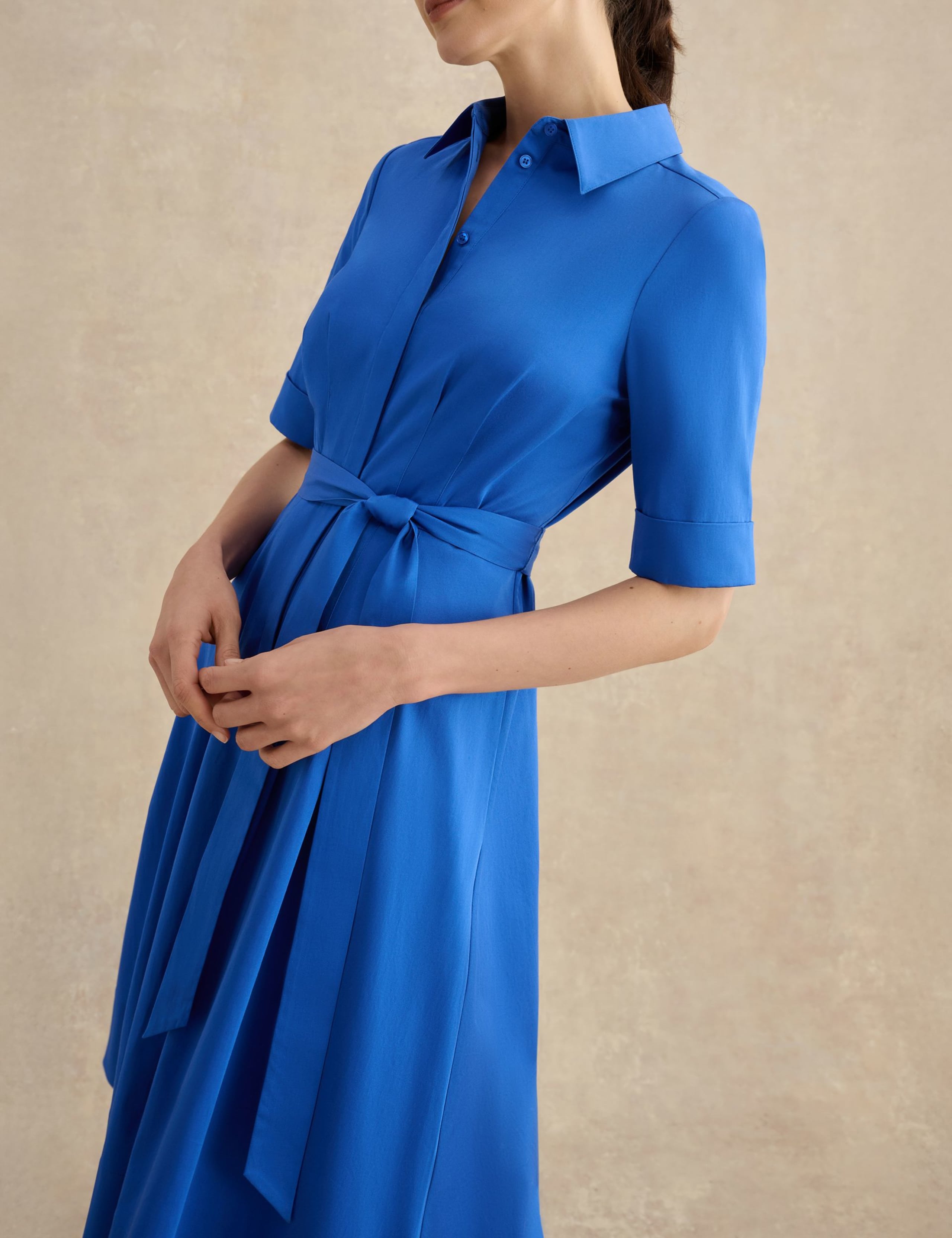 Cotton Rich Knee Length Skater Dress 5 of 5