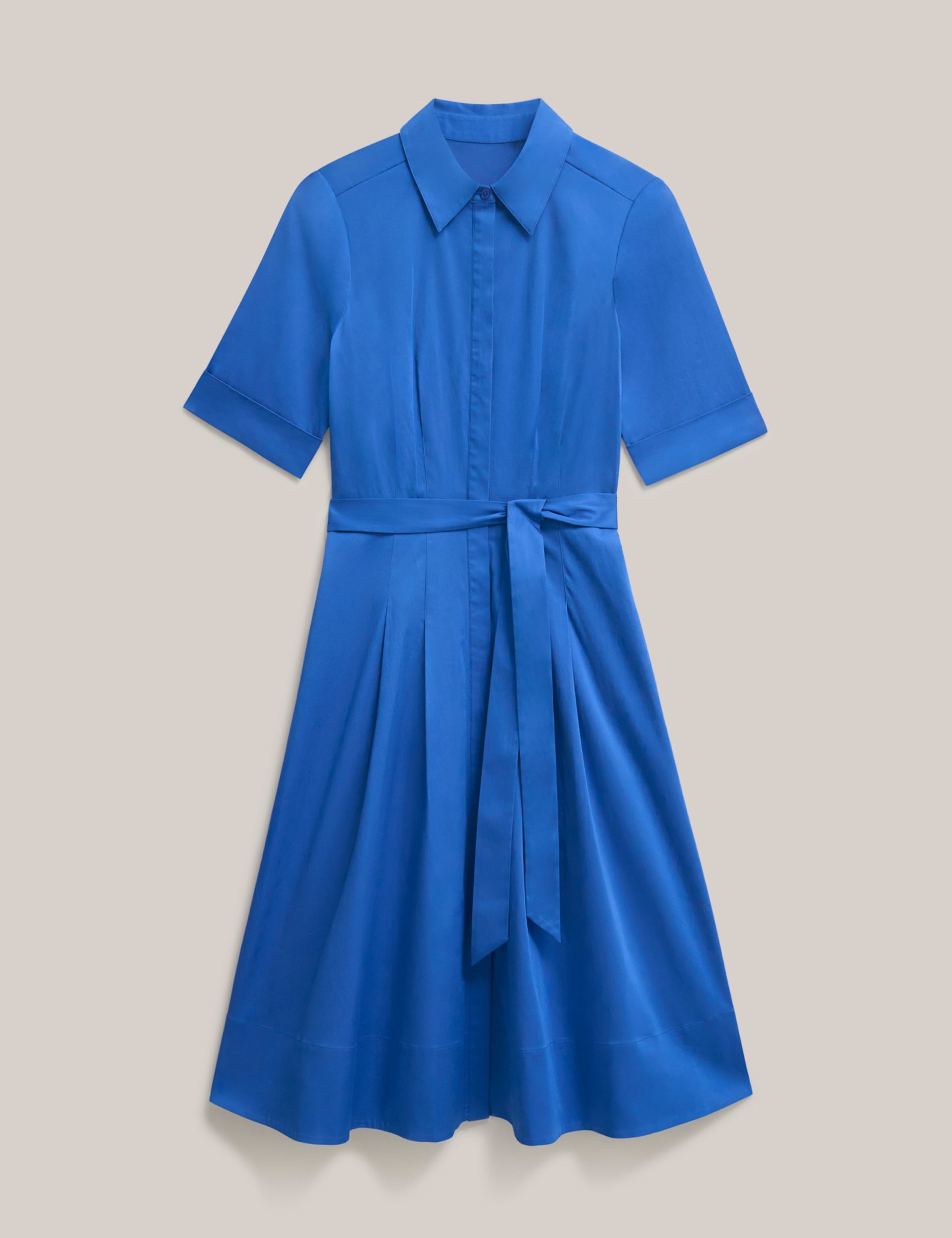 Cotton Rich Knee Length Skater Dress 2 of 5