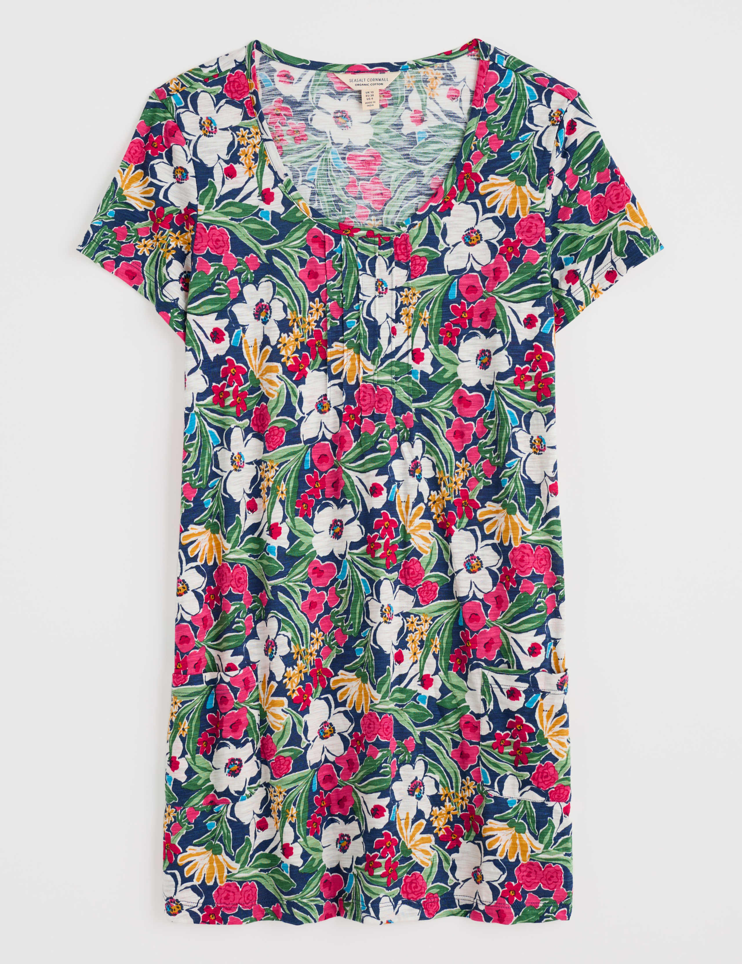 Pure Cotton Floral Tunic 2 of 4
