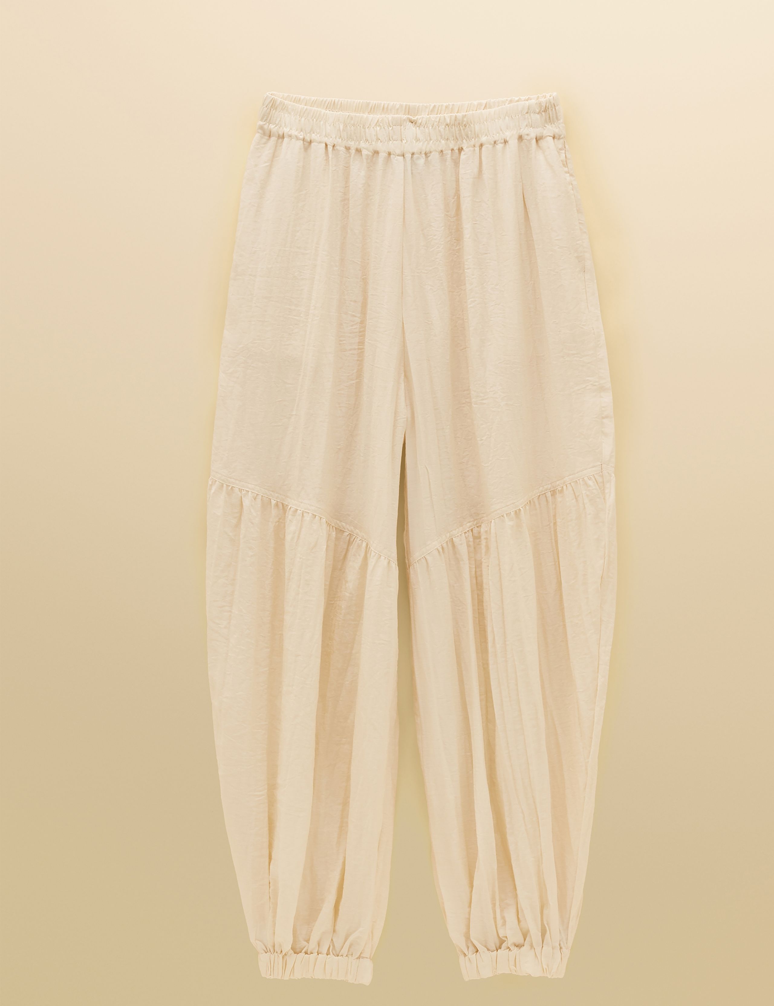 Pure Cotton Pleated Balloon Trousers 2 of 9