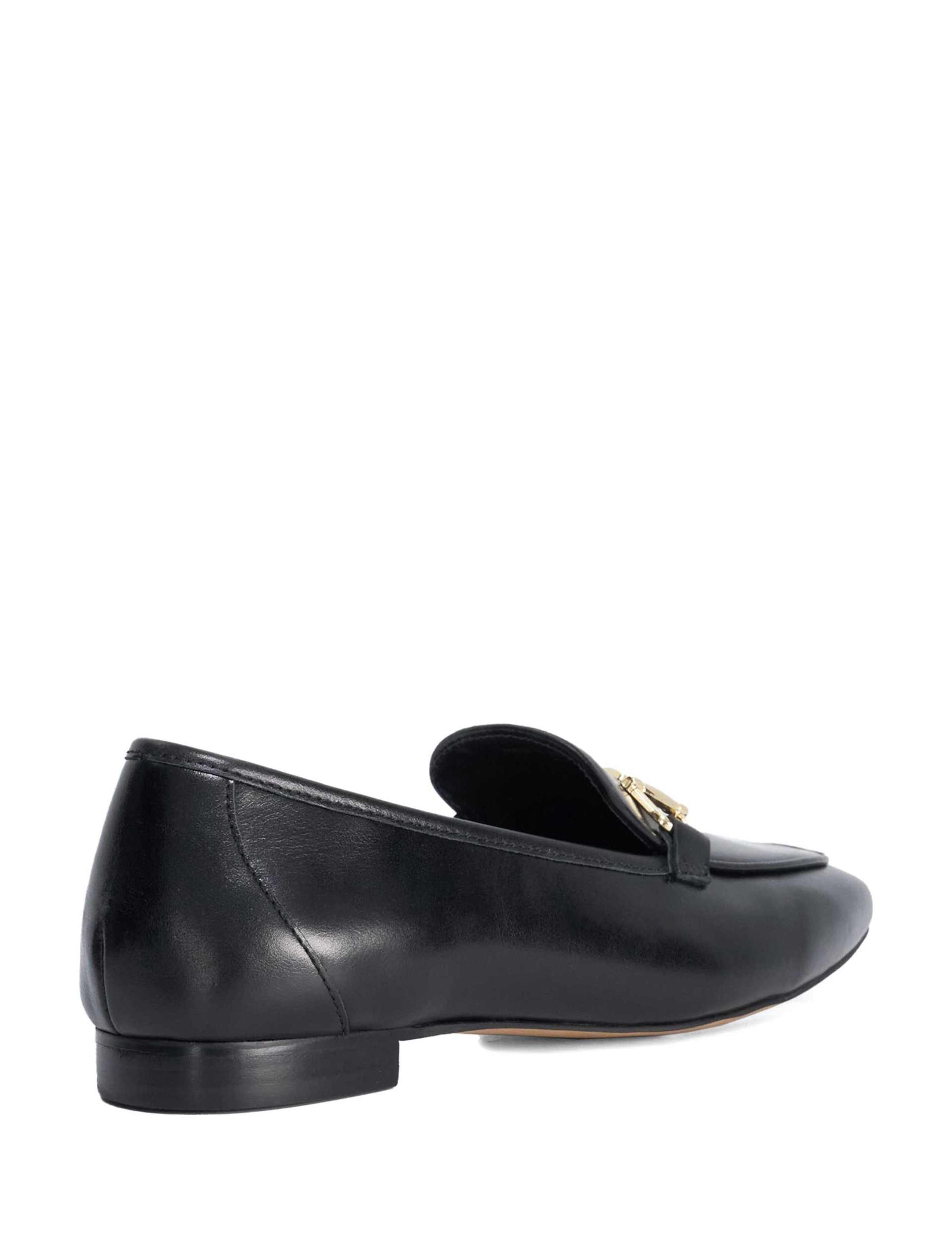 Wide Fit Leather Snaffle Trim Loafers 2 of 6
