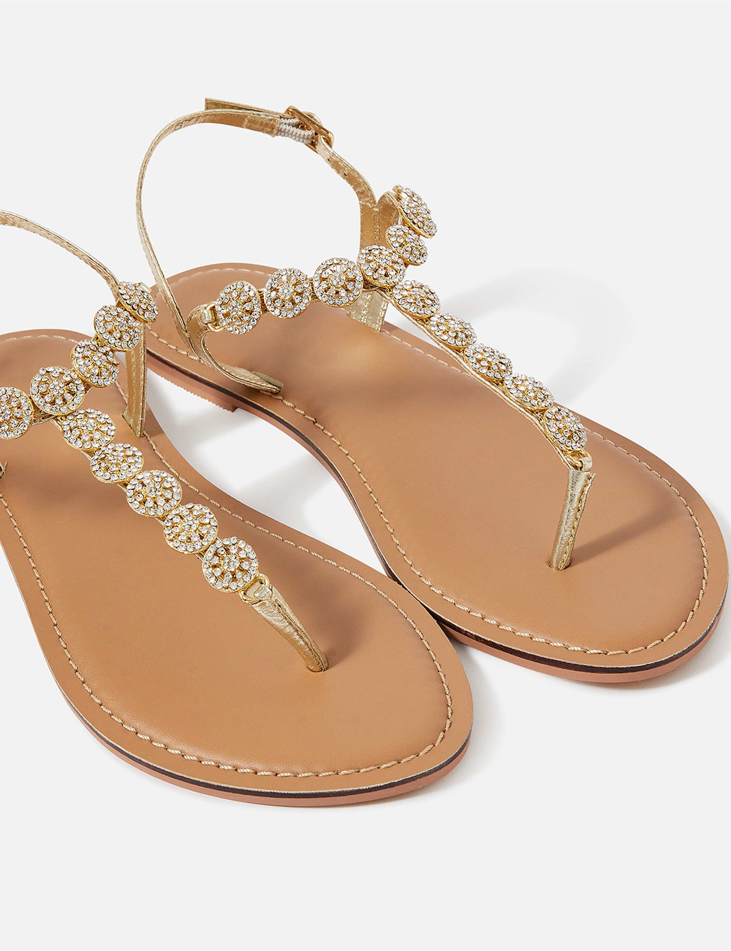 Sparkle Flat Toe Thong Sandals 3 of 4