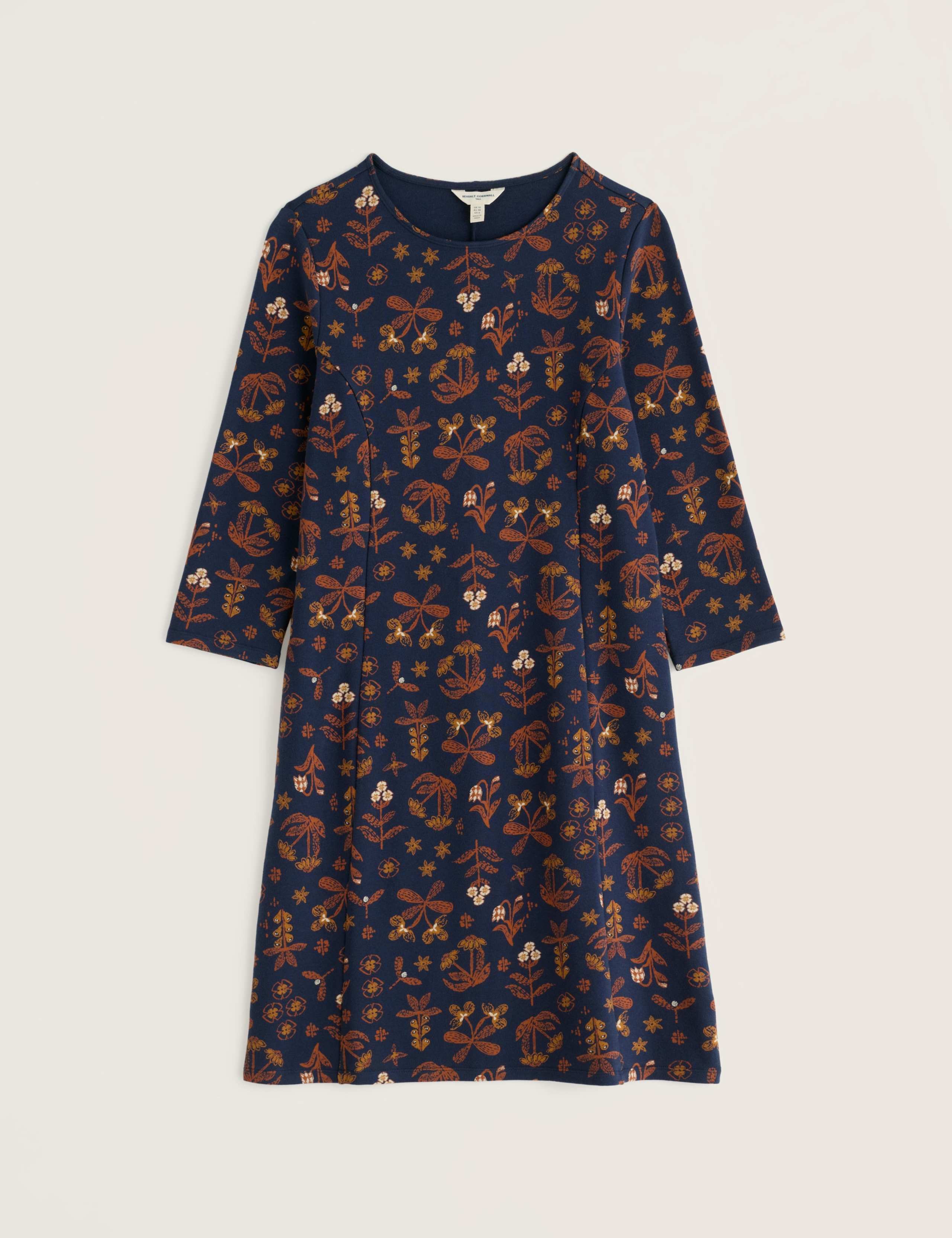 Floral Slash Neck Shift Dress 2 of 5