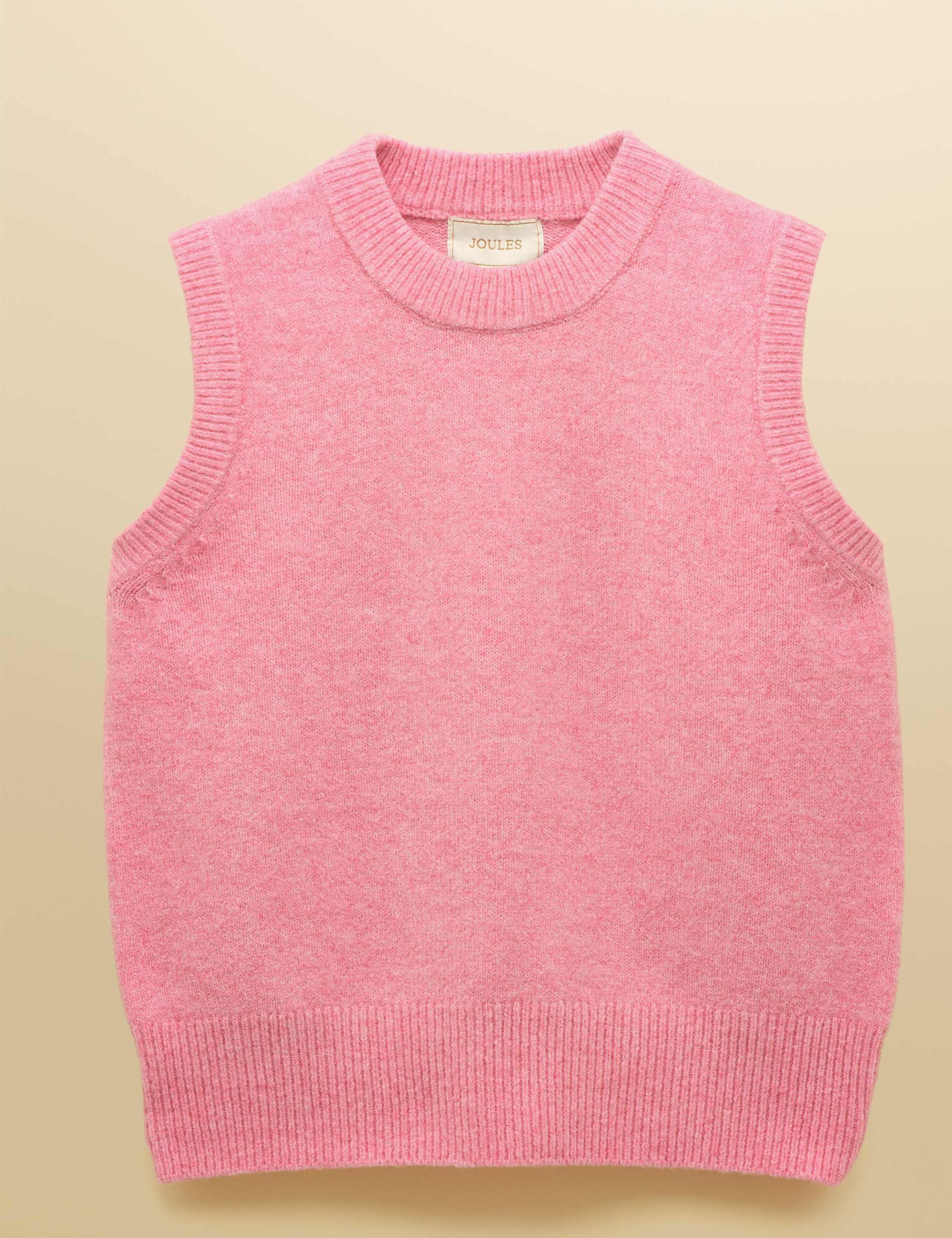 Crew Neck Knitted Vest 2 of 6
