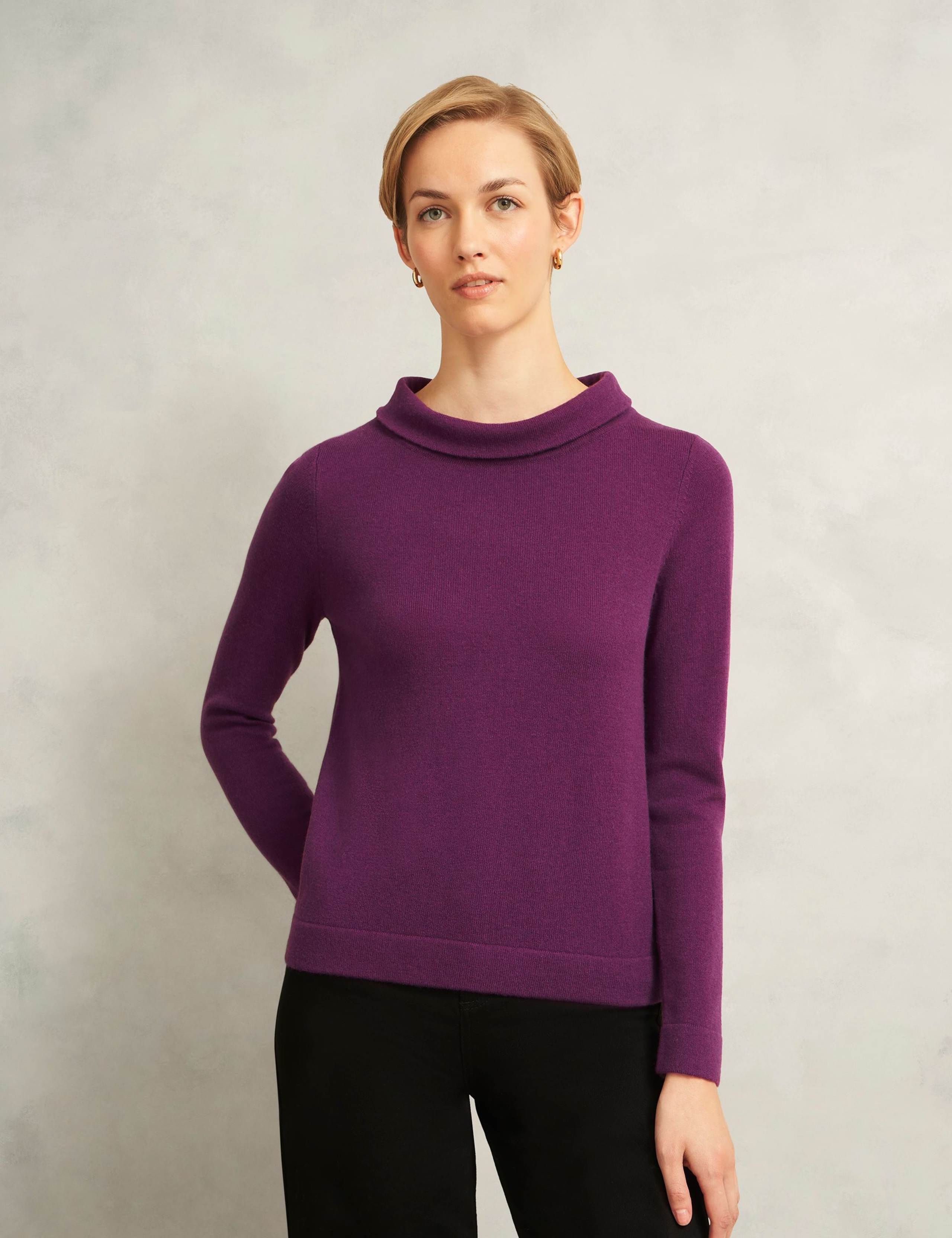 Merino Wool Rich Jumper with Cashmere 1 of 5