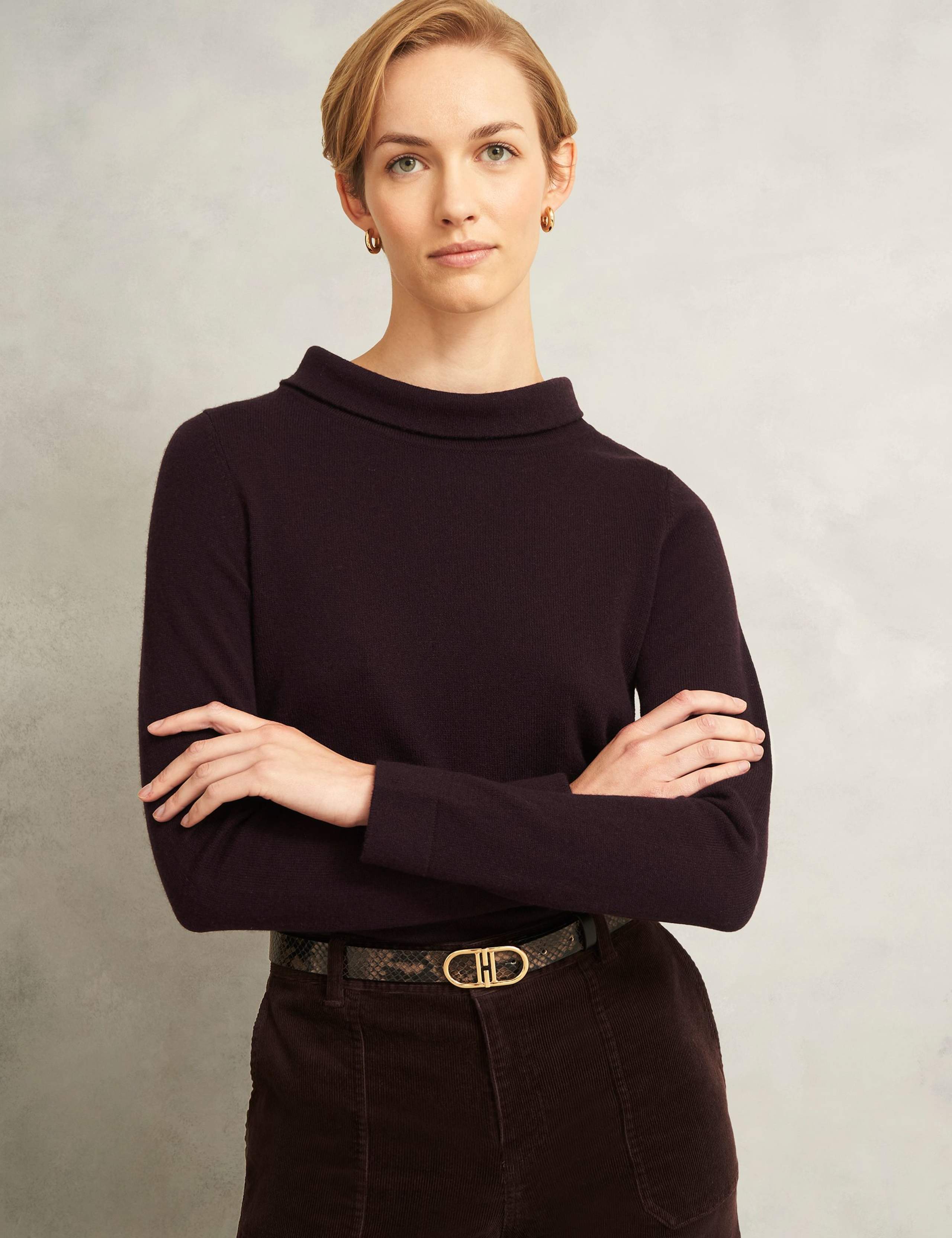 Merino Wool Rich Jumper with Cashmere 1 of 5