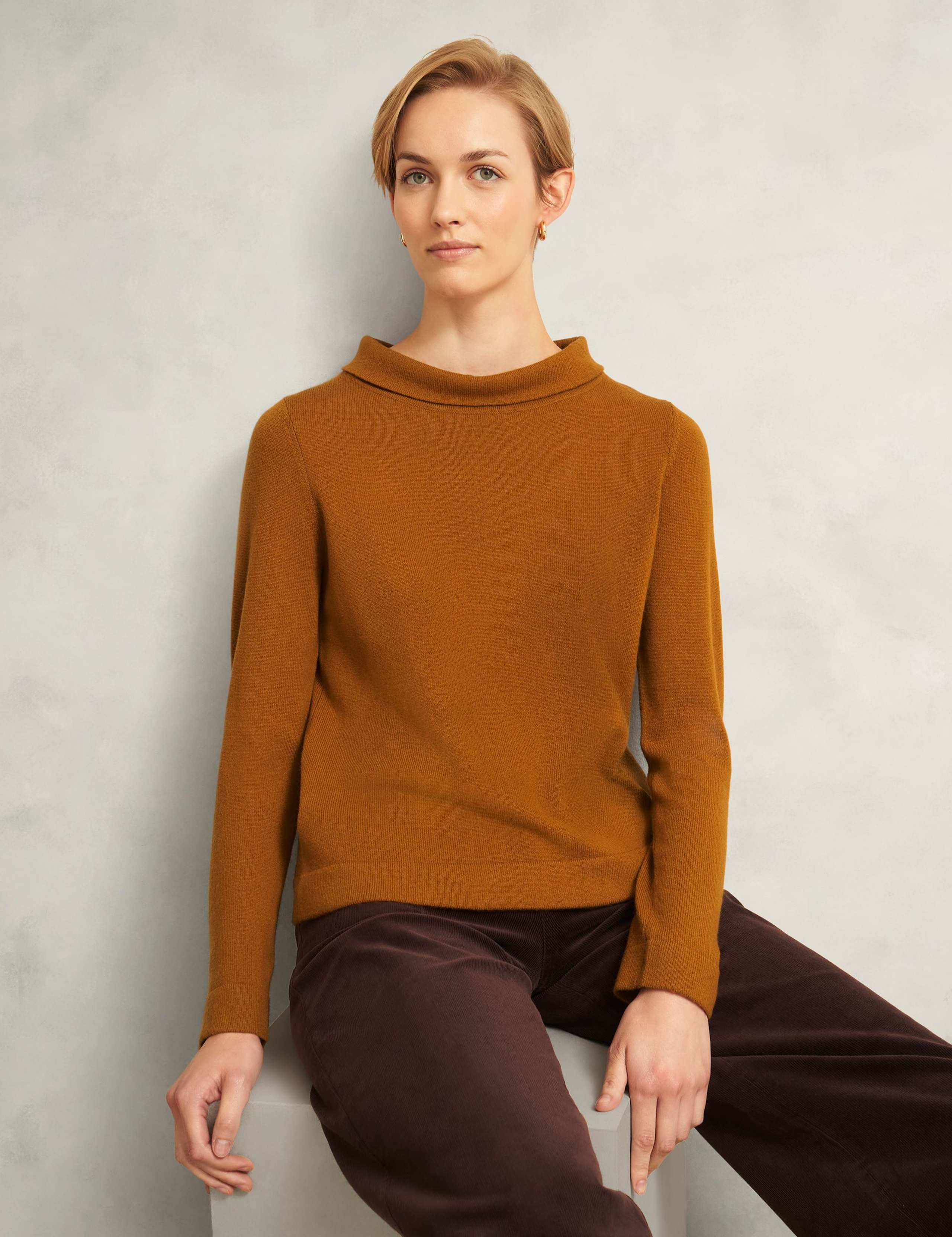 Merino Wool Rich Jumper with Cashmere 1 of 5