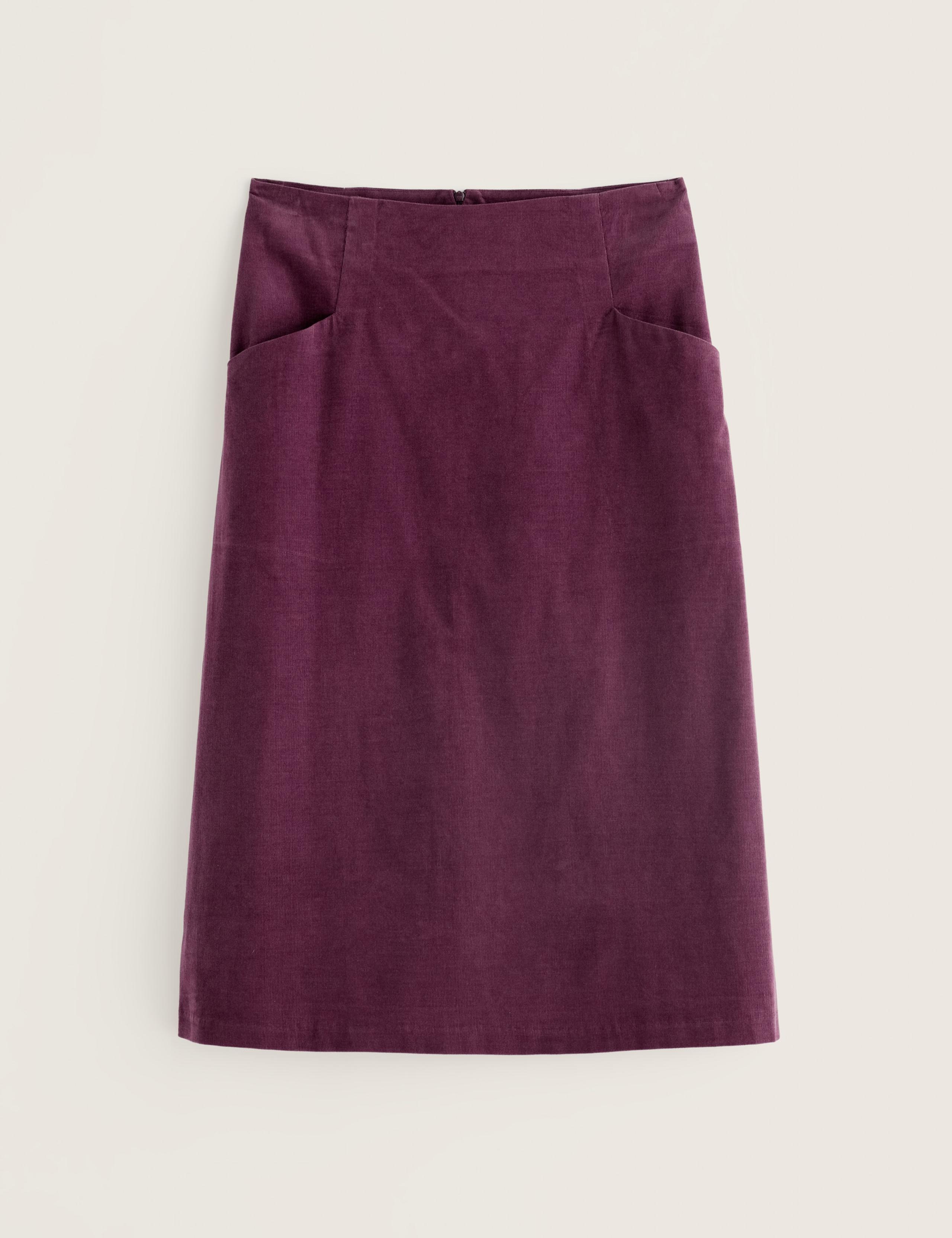 Pure Cotton Knee Length A-Line Skirt 2 of 5