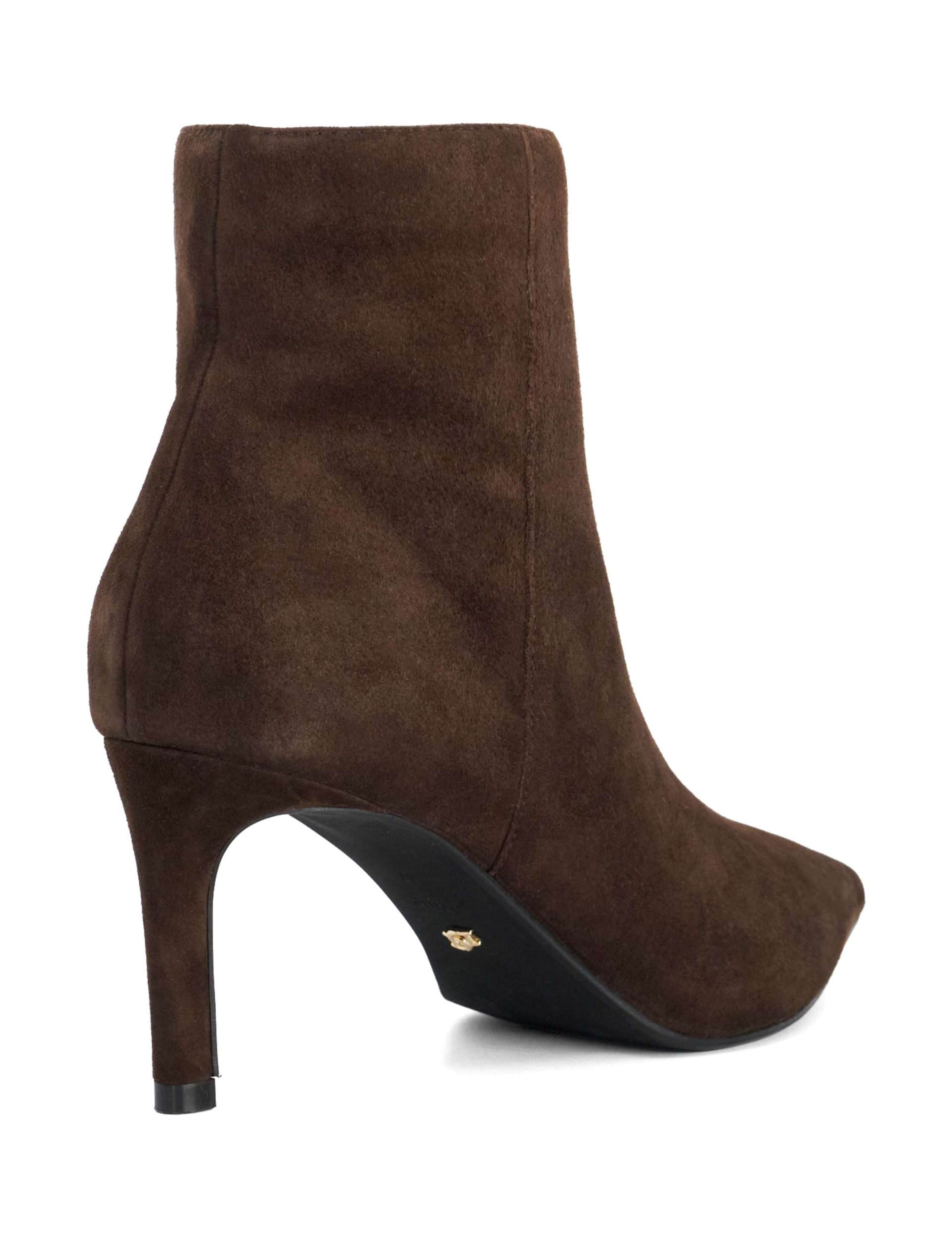 Wide Fit Suede Stiletto Heel Ankle Boots 2 of 5