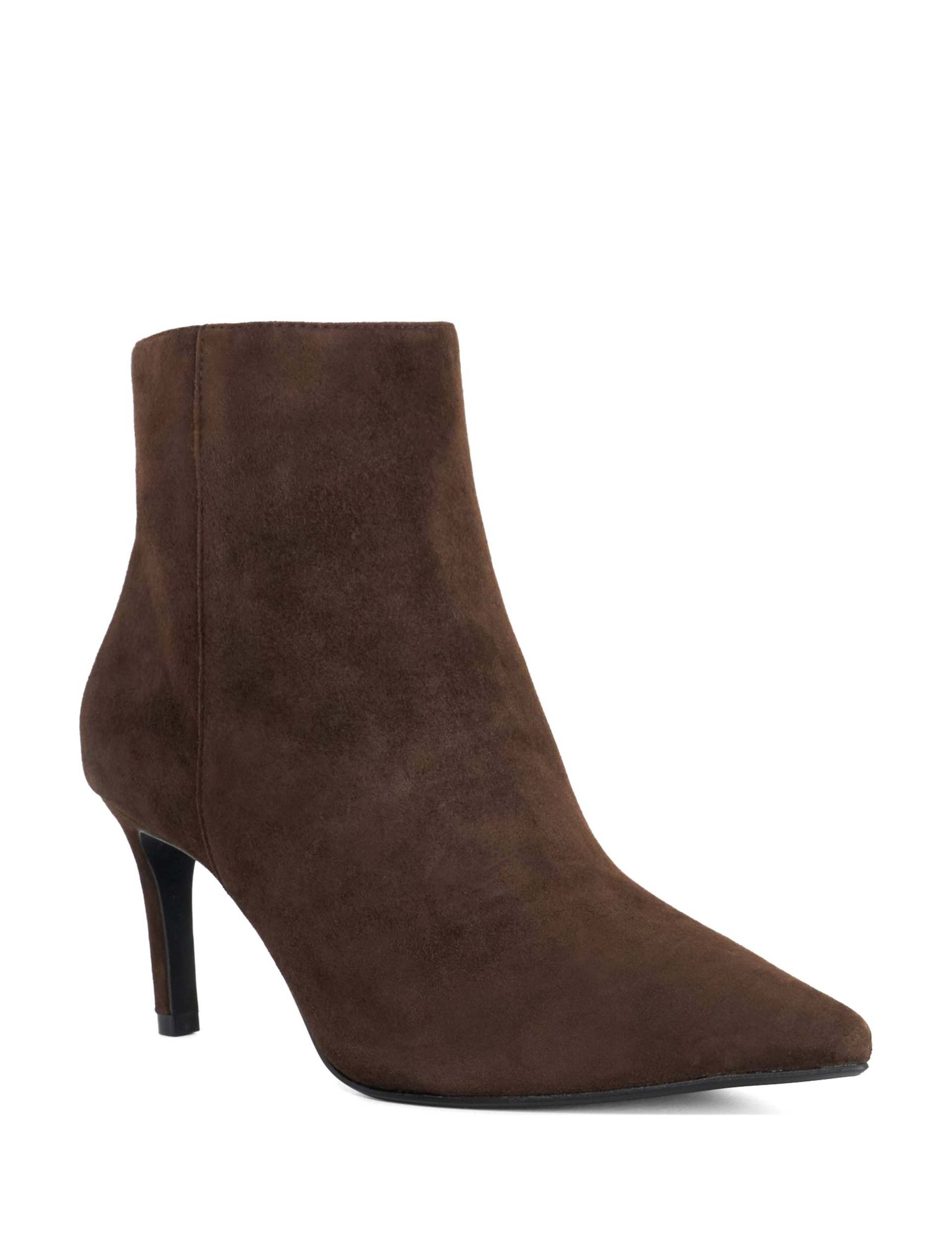 Wide Fit Suede Stiletto Heel Ankle Boots 3 of 5