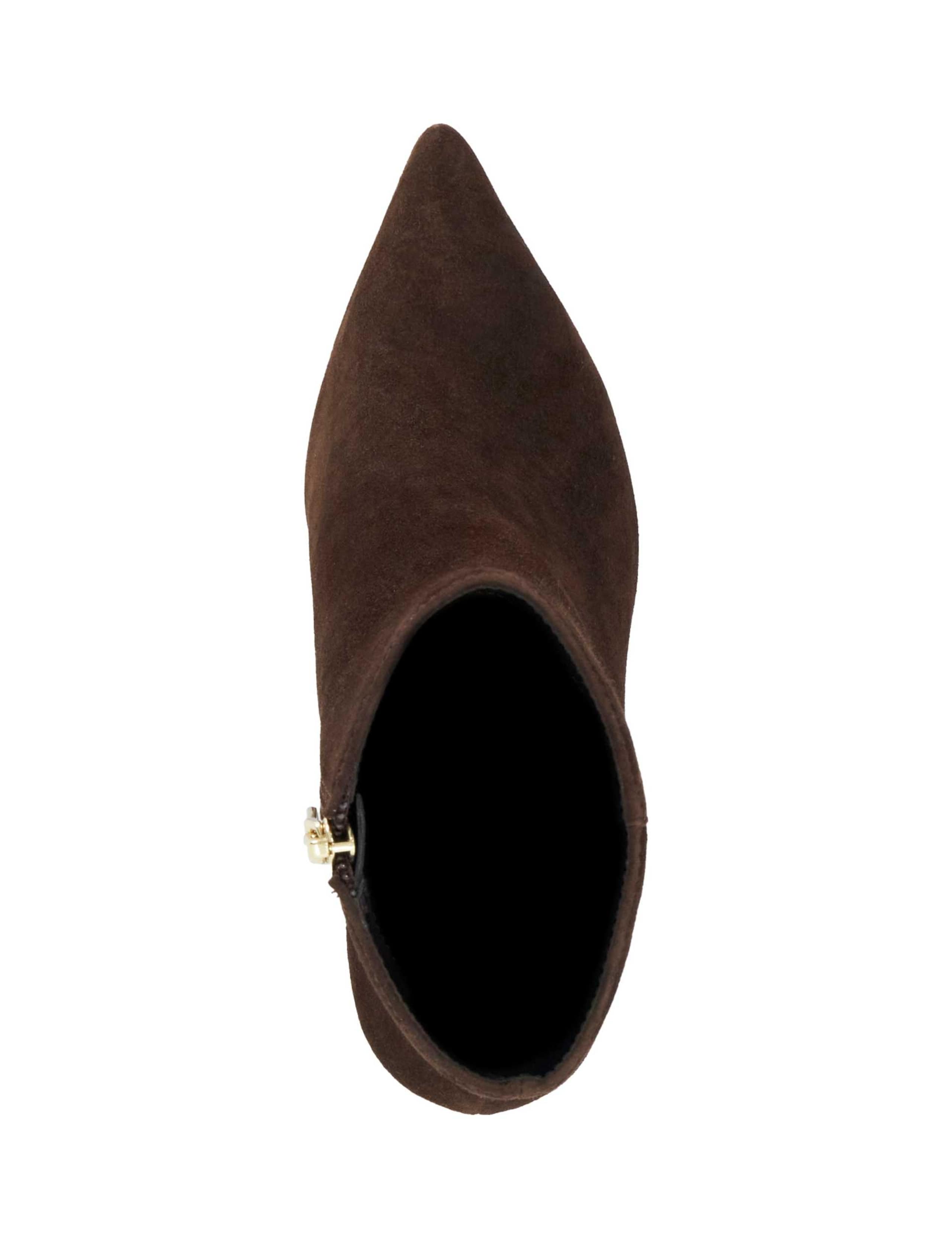 Wide Fit Suede Stiletto Heel Ankle Boots 4 of 5