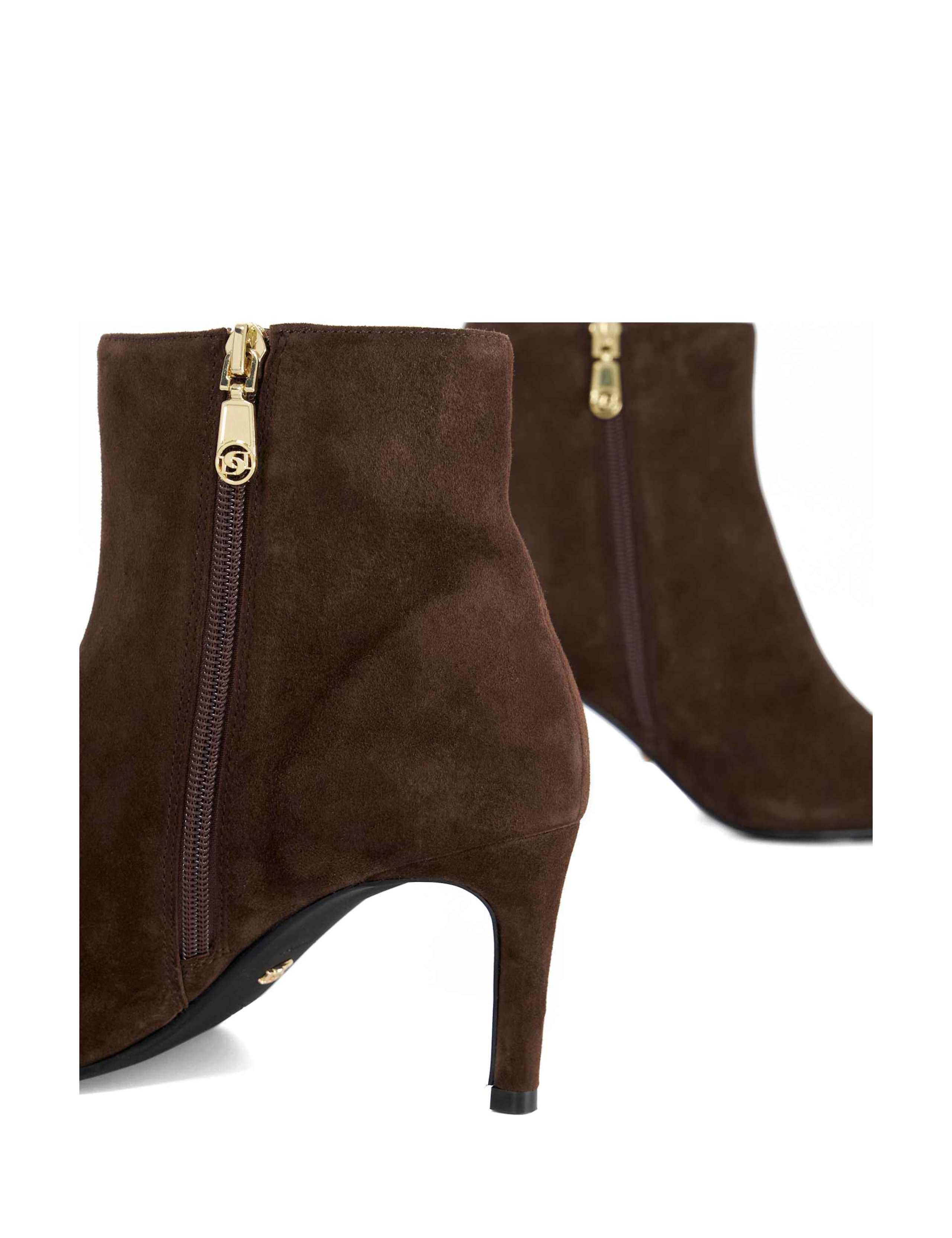 Wide Fit Suede Stiletto Heel Ankle Boots 5 of 5