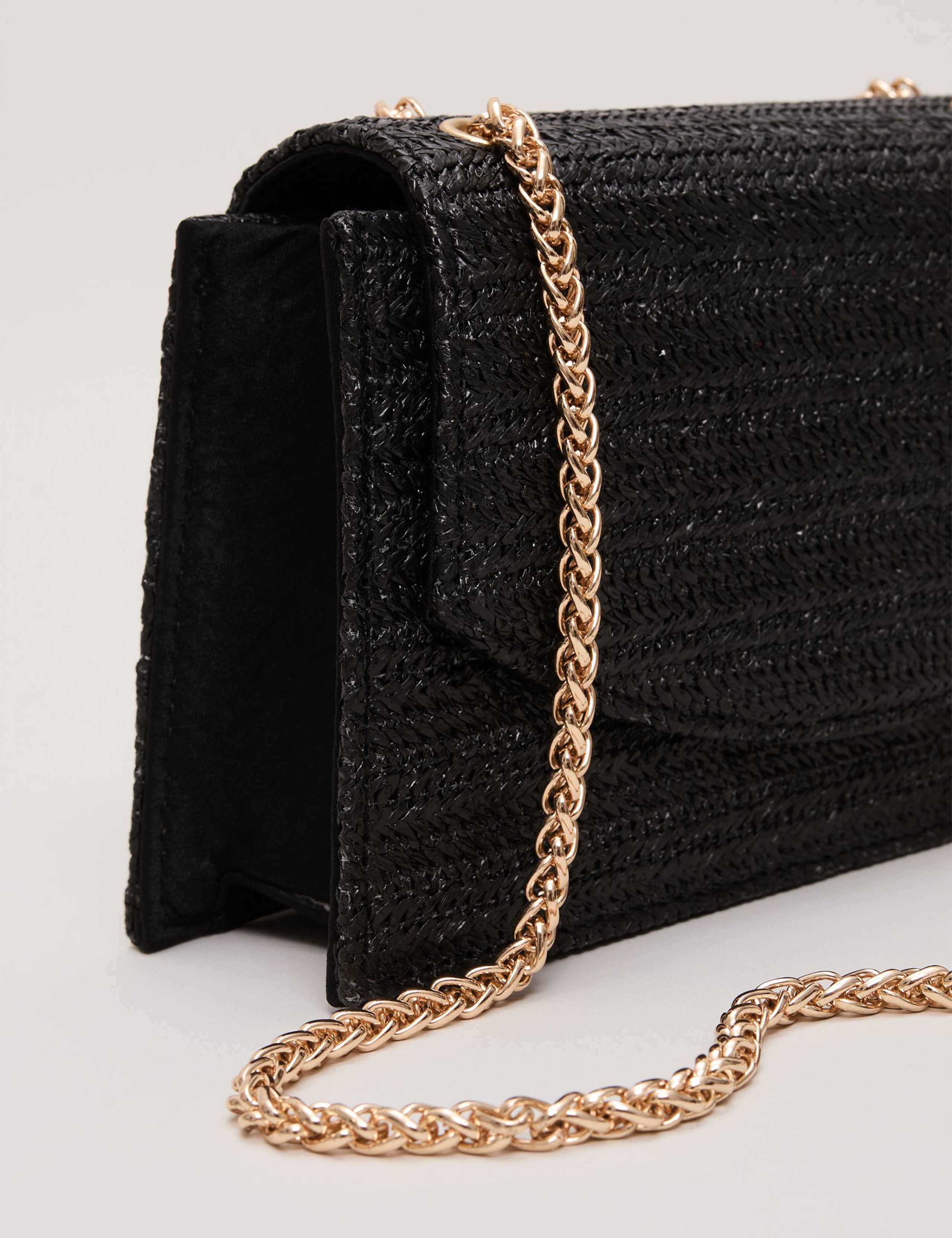 Raffia Chain Strap Clutch Bag 6 of 8