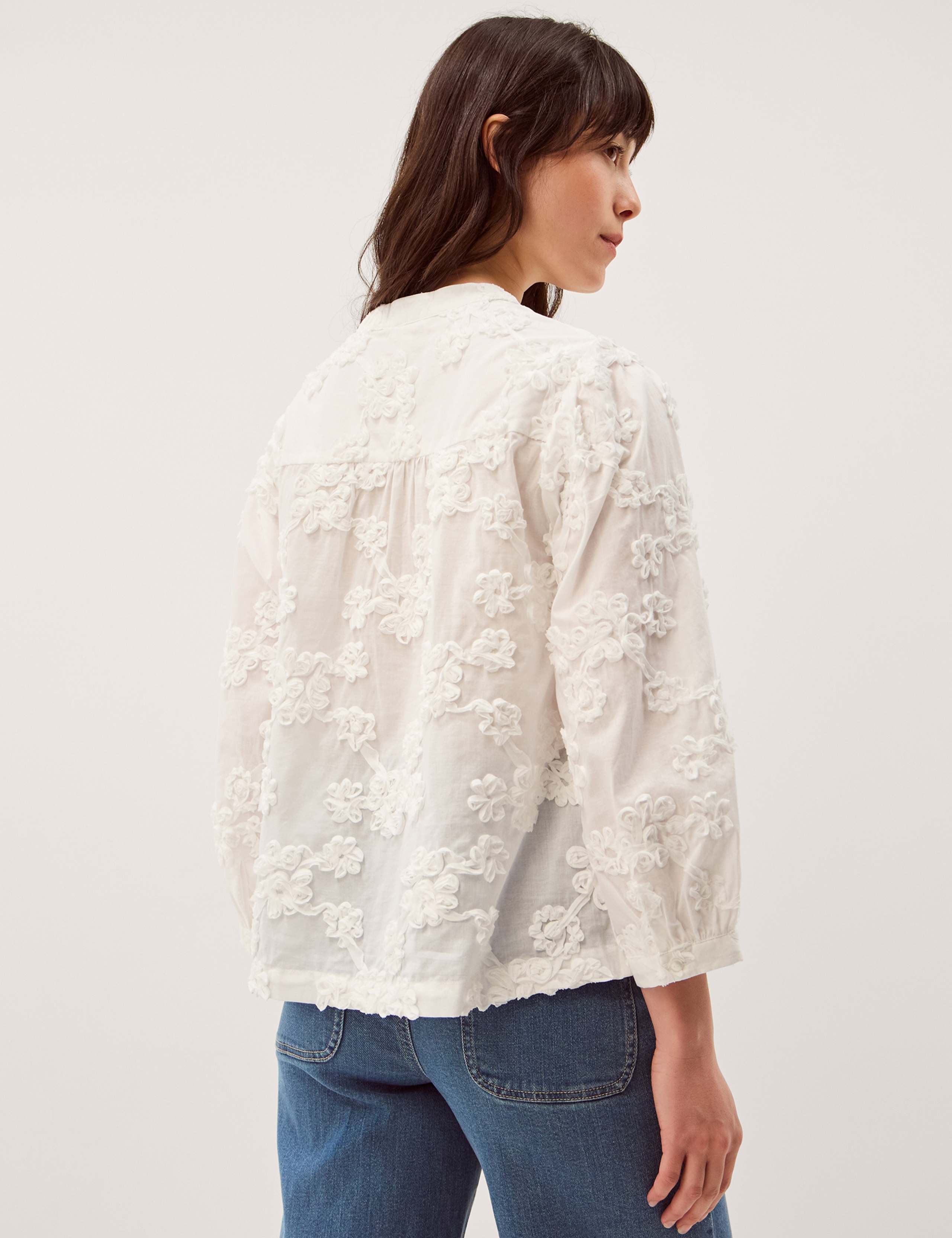 Pure Cotton Embroidered Blouse 6 of 6