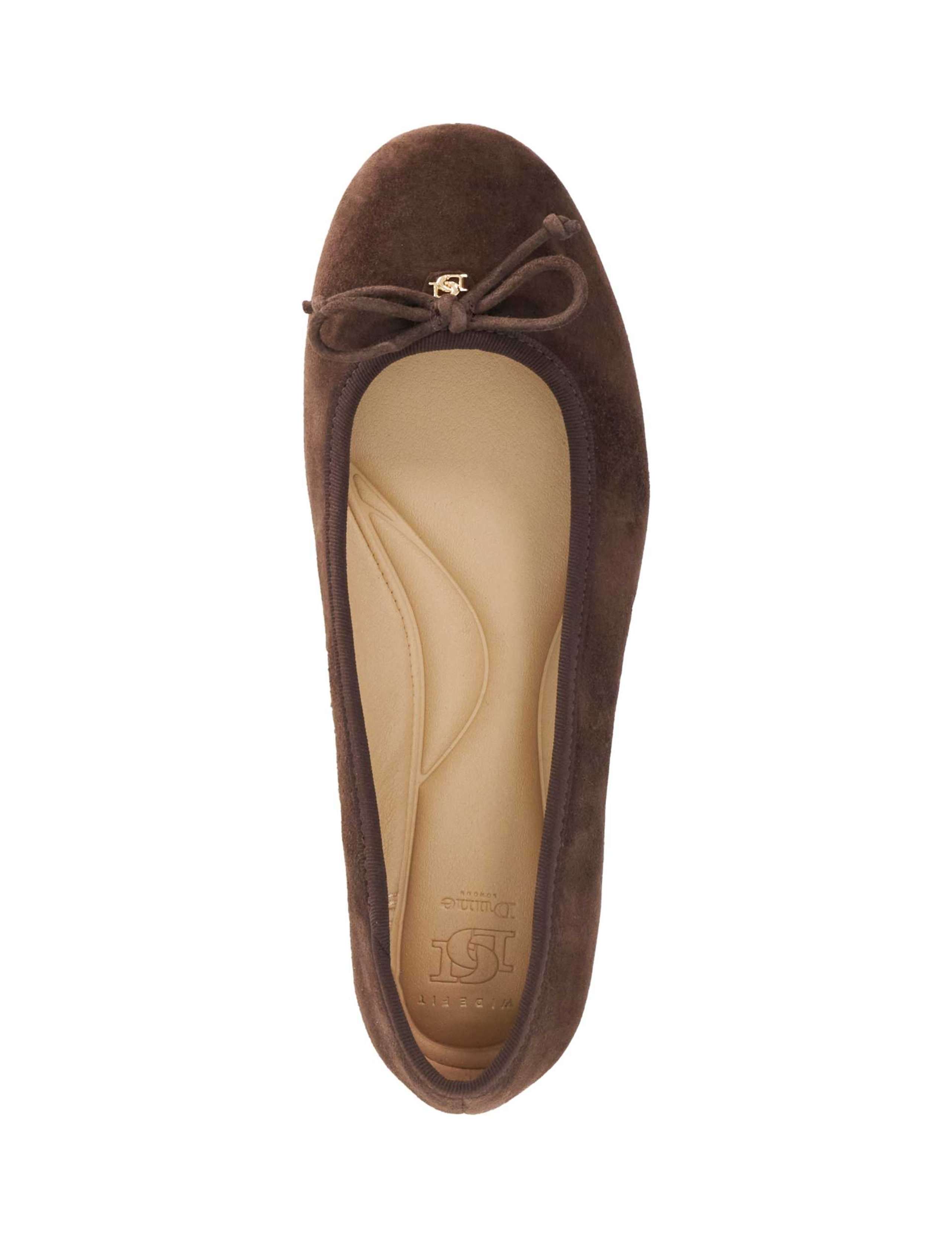 Suede Bow Ballet Pumps 4 of 5