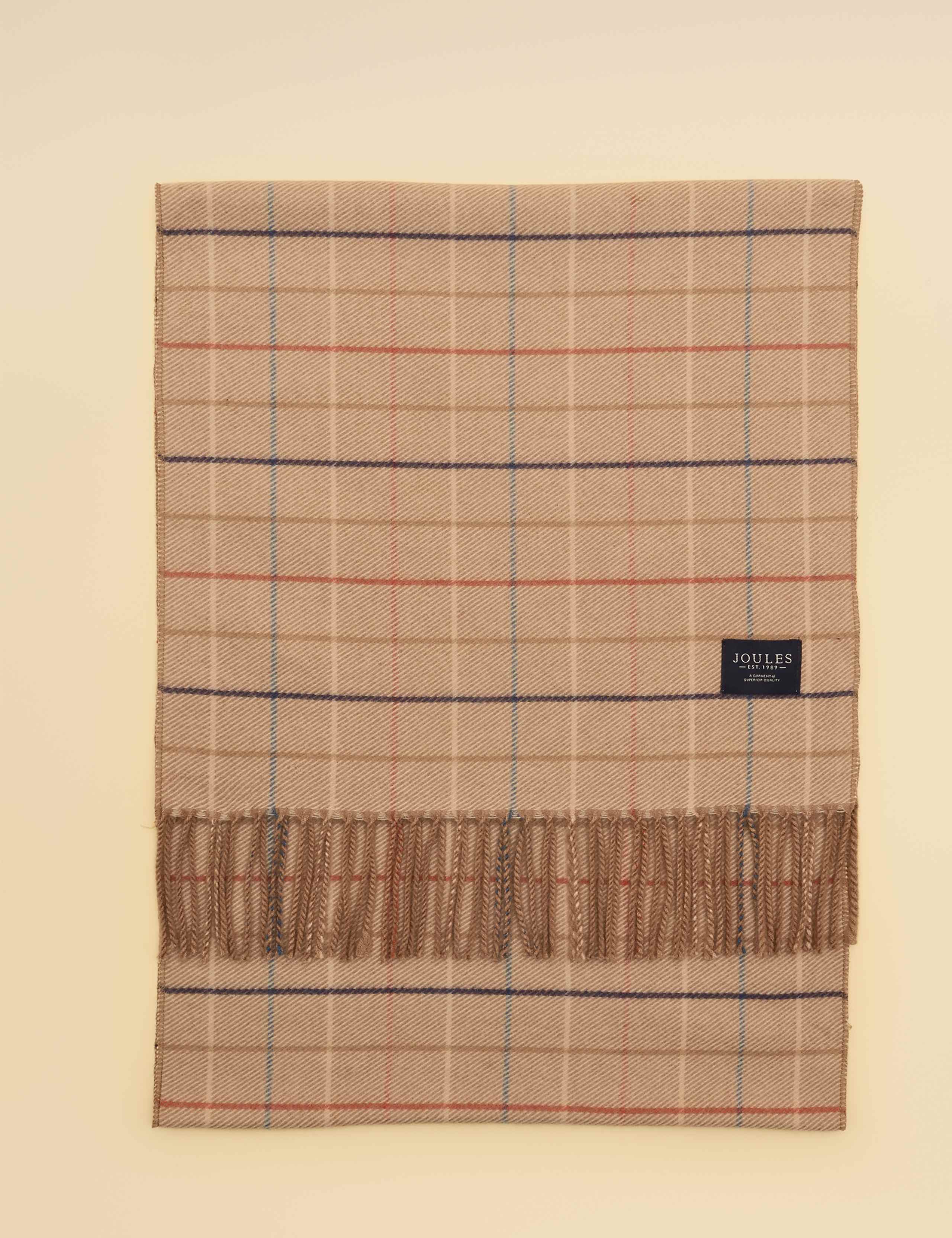 Woven Checked Tassel Scarf 3 of 6