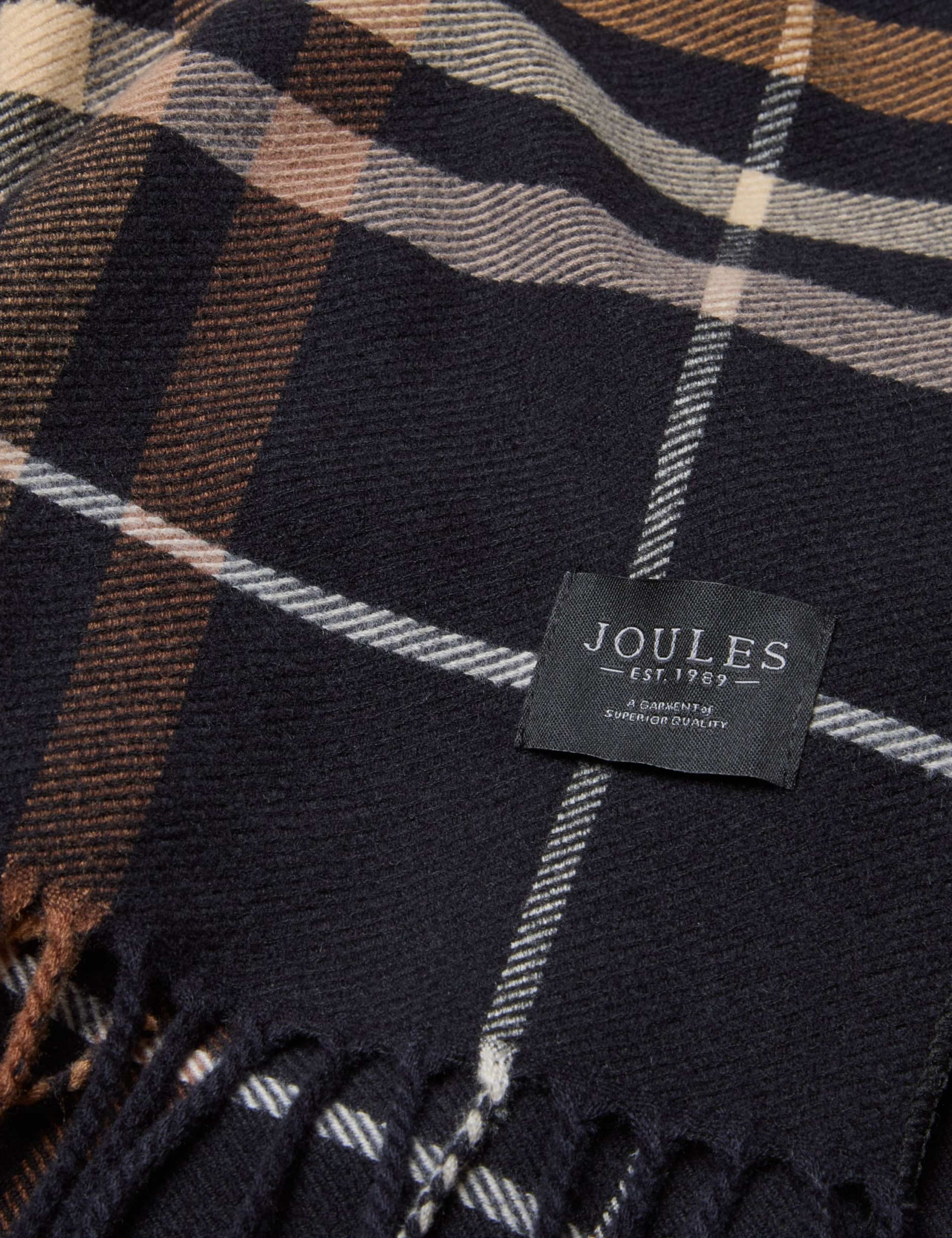 Woven Checked Tassel Scarf 2 of 6