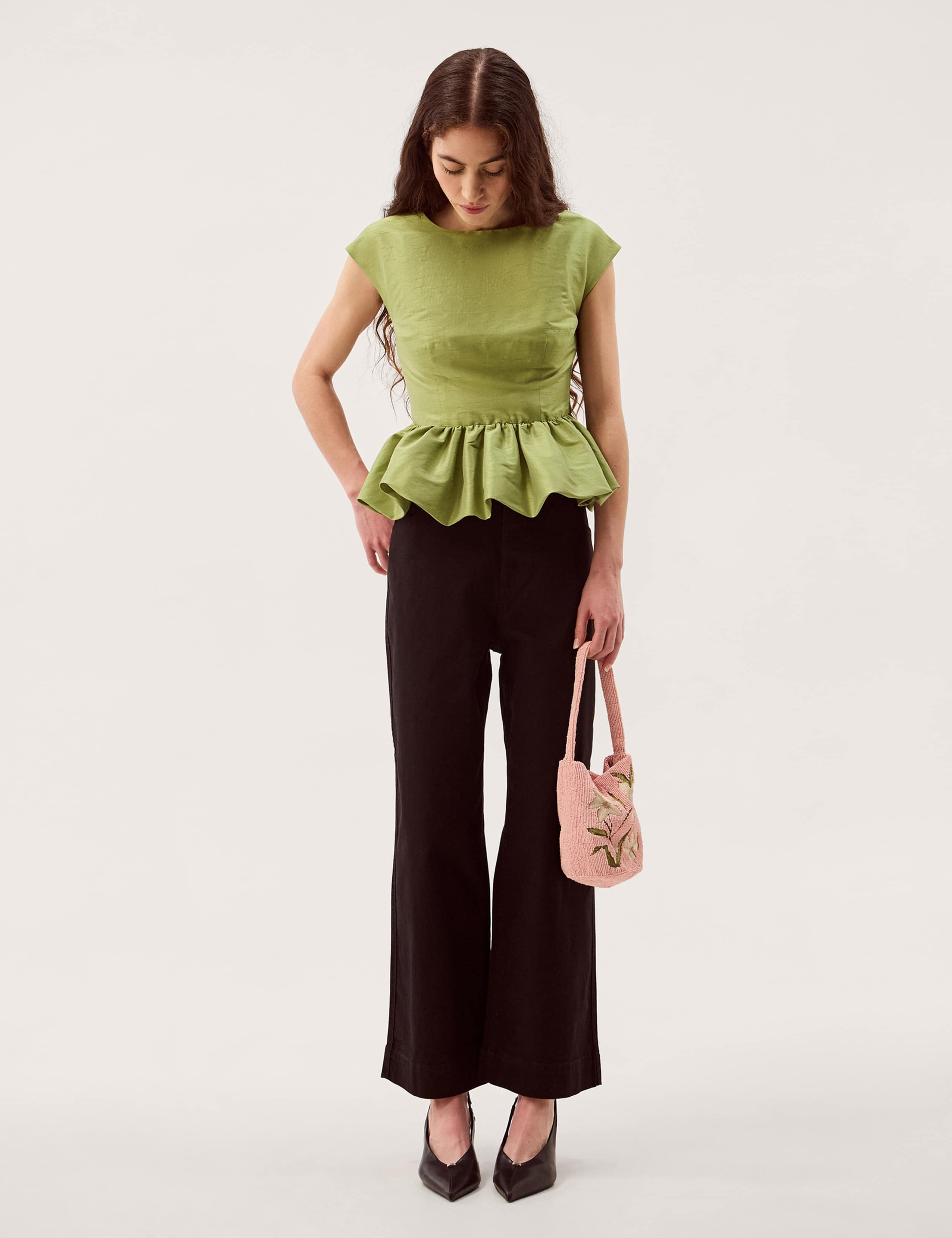 Slash Neck Peplum Top 4 of 5