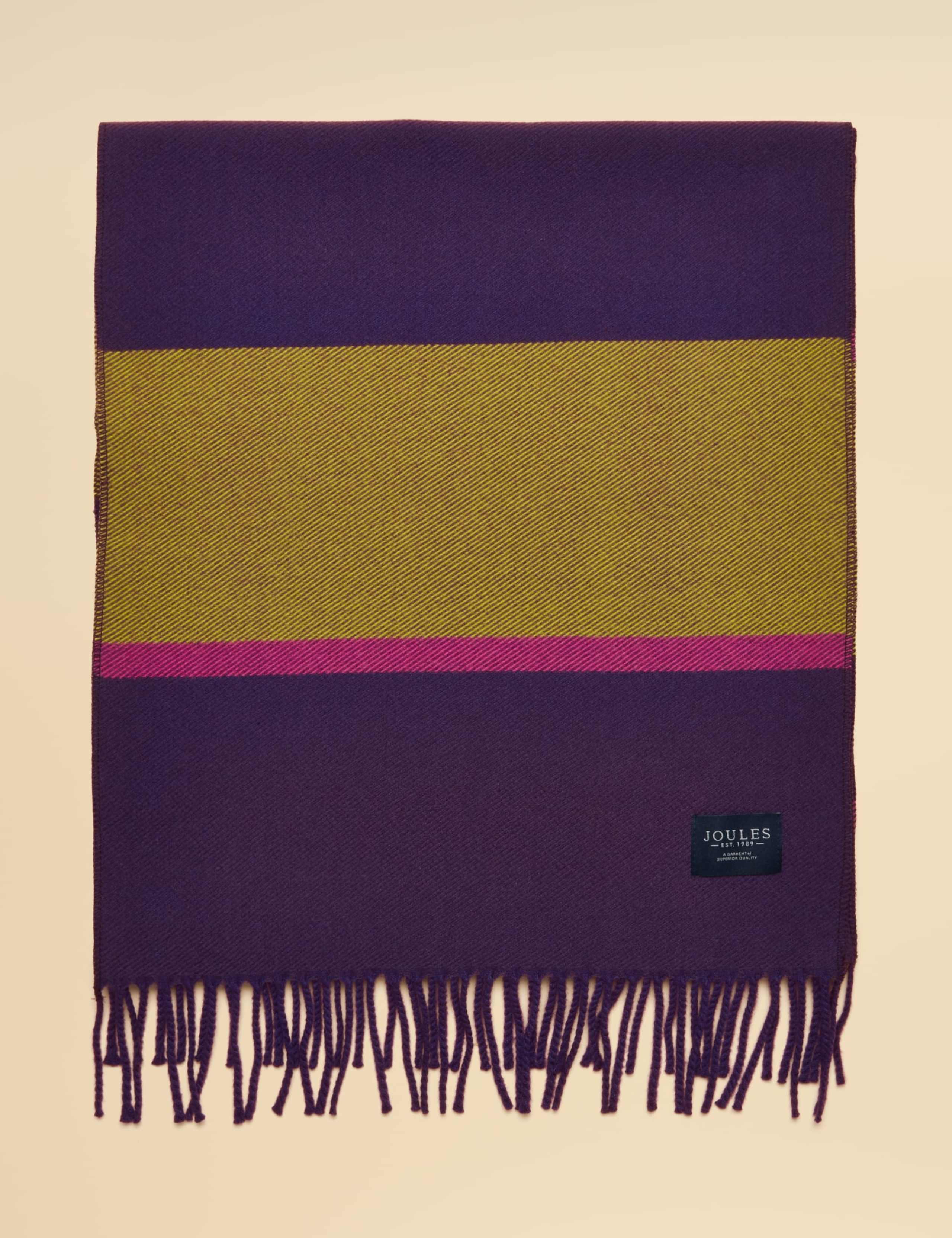 Woven Striped Tassel Scarf 2 of 3