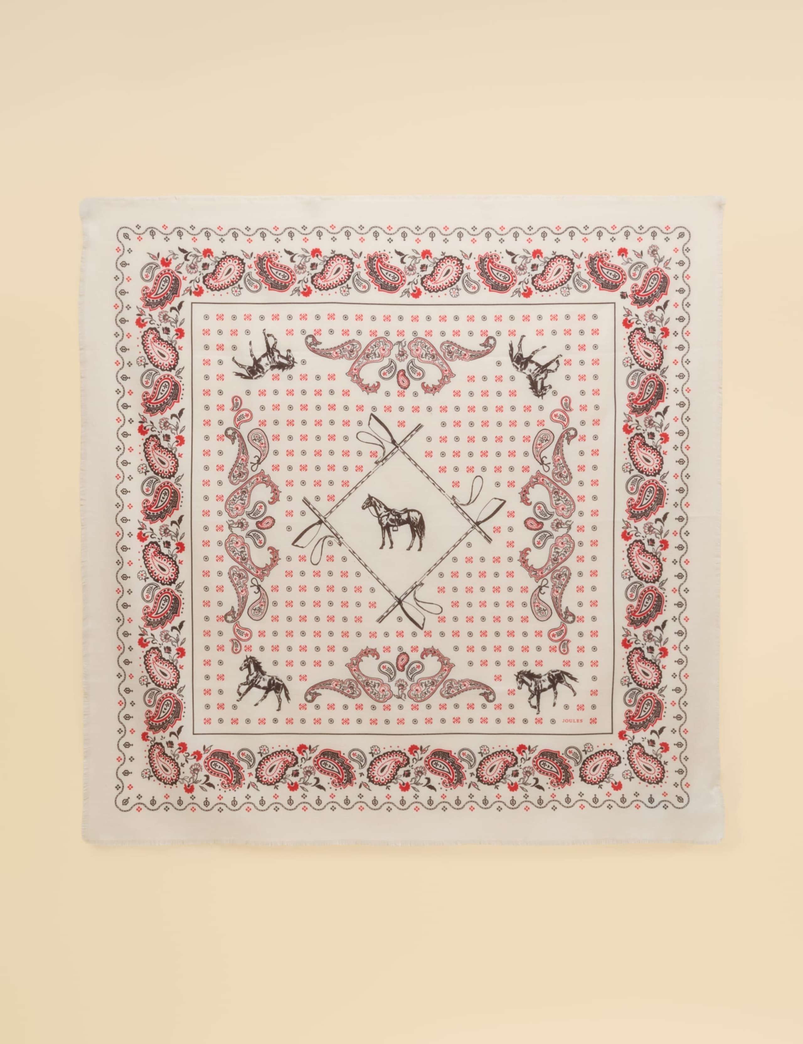 Printed Paisley Square Scarf 2 of 7
