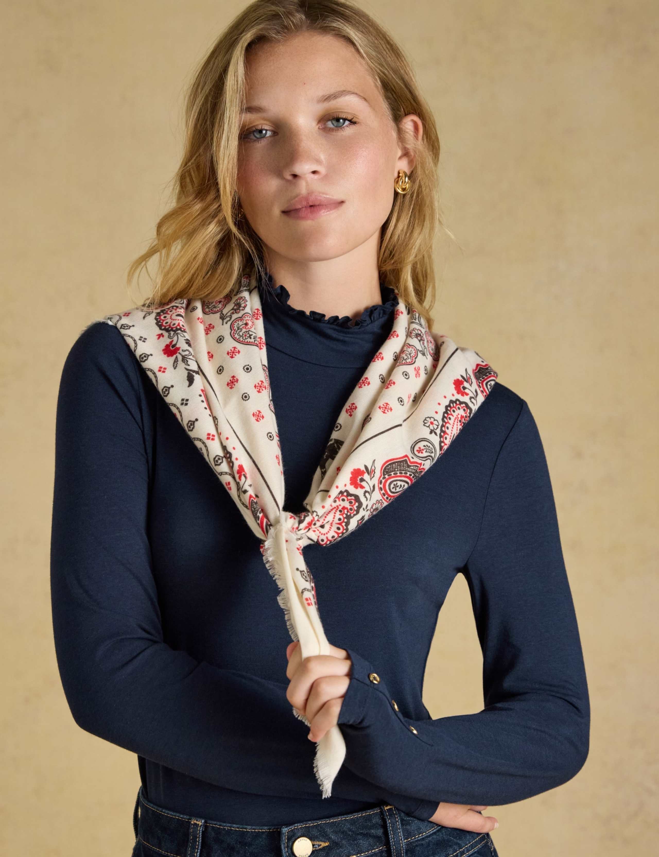 Printed Paisley Square Scarf 5 of 7