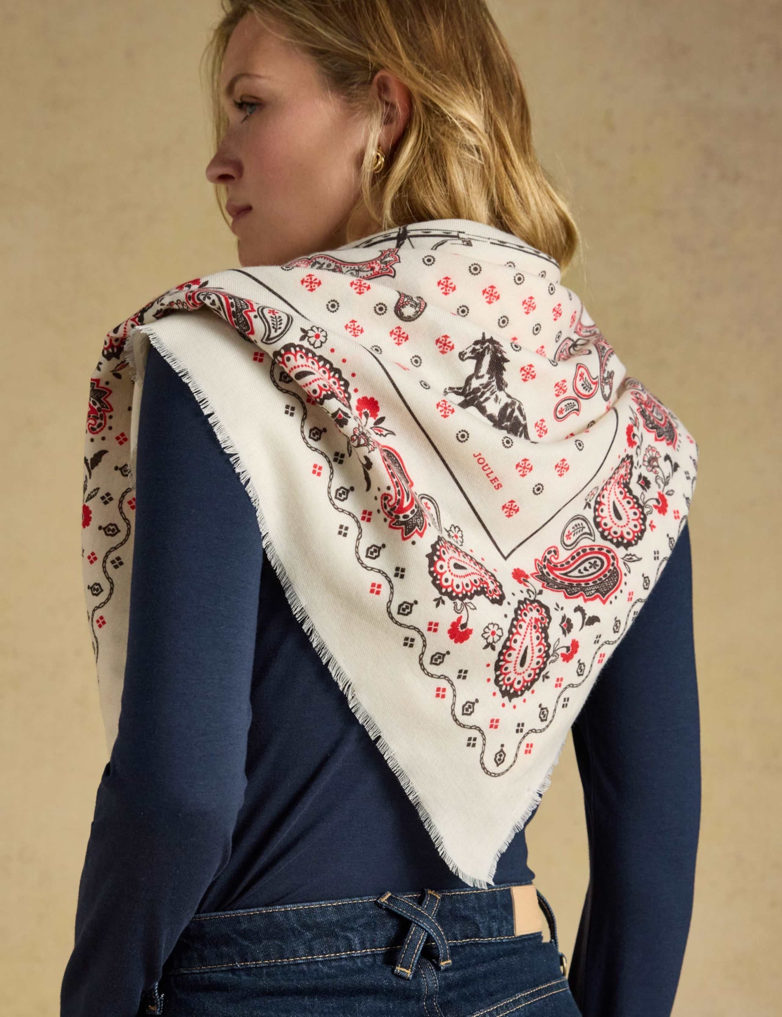 Printed Paisley Square Scarf 6 of 7