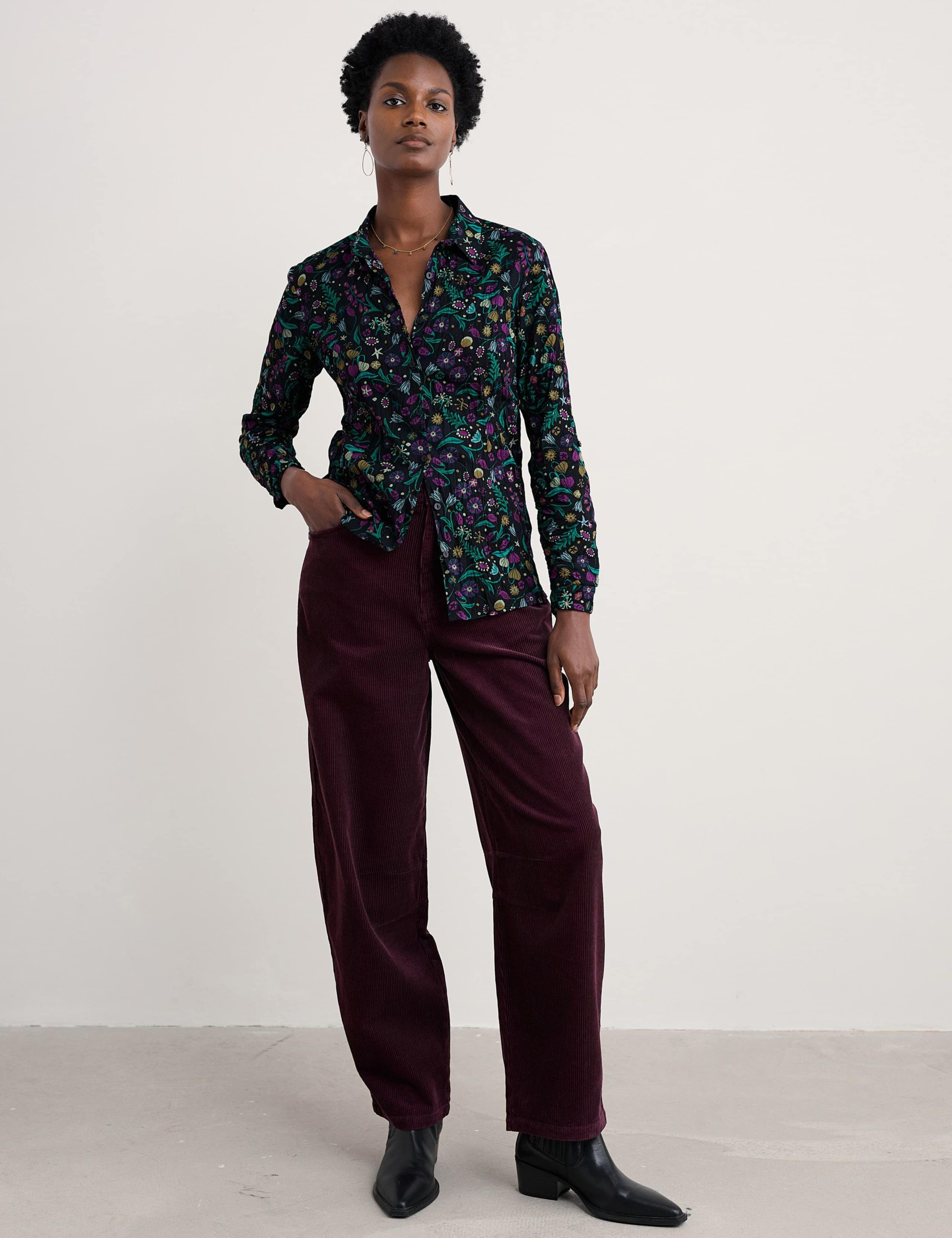 Pure Cotton Floral Shirt 1 of 6