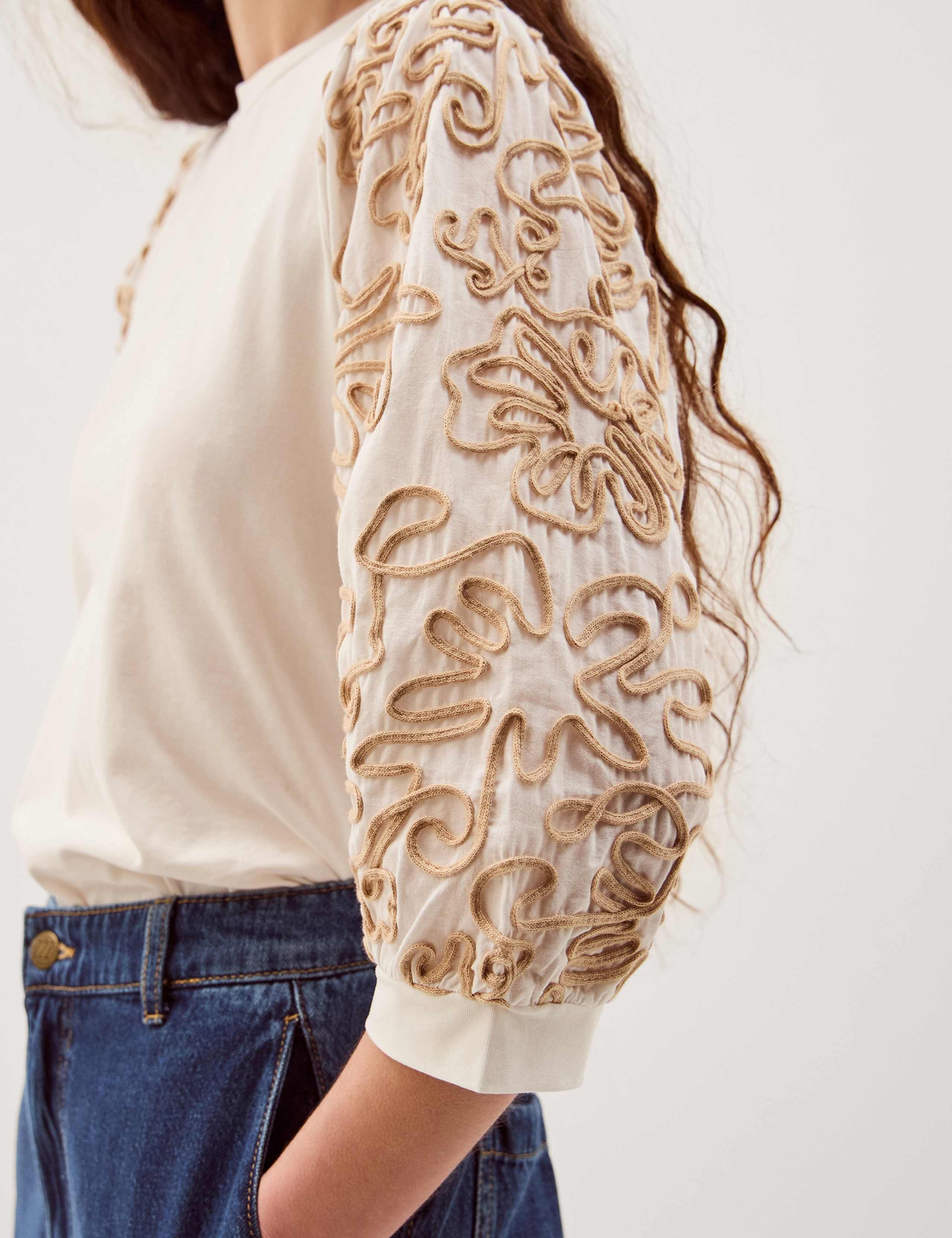 Cotton Rich Embroidered Top 4 of 5