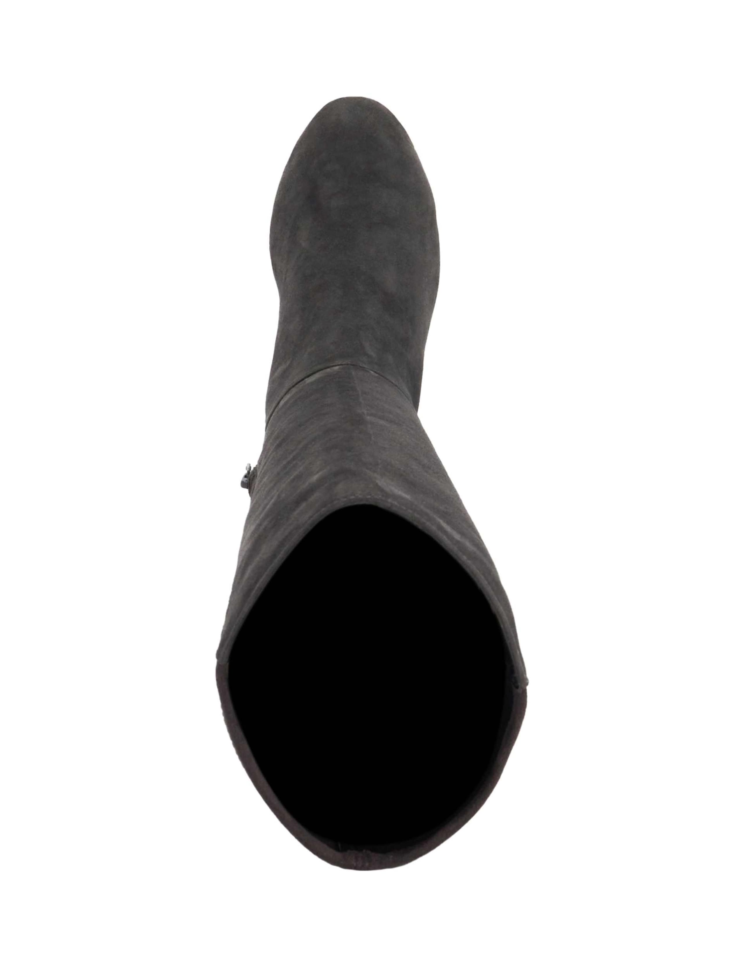 Wide Fit Suede Block Heel Knee High Boots 3 of 5