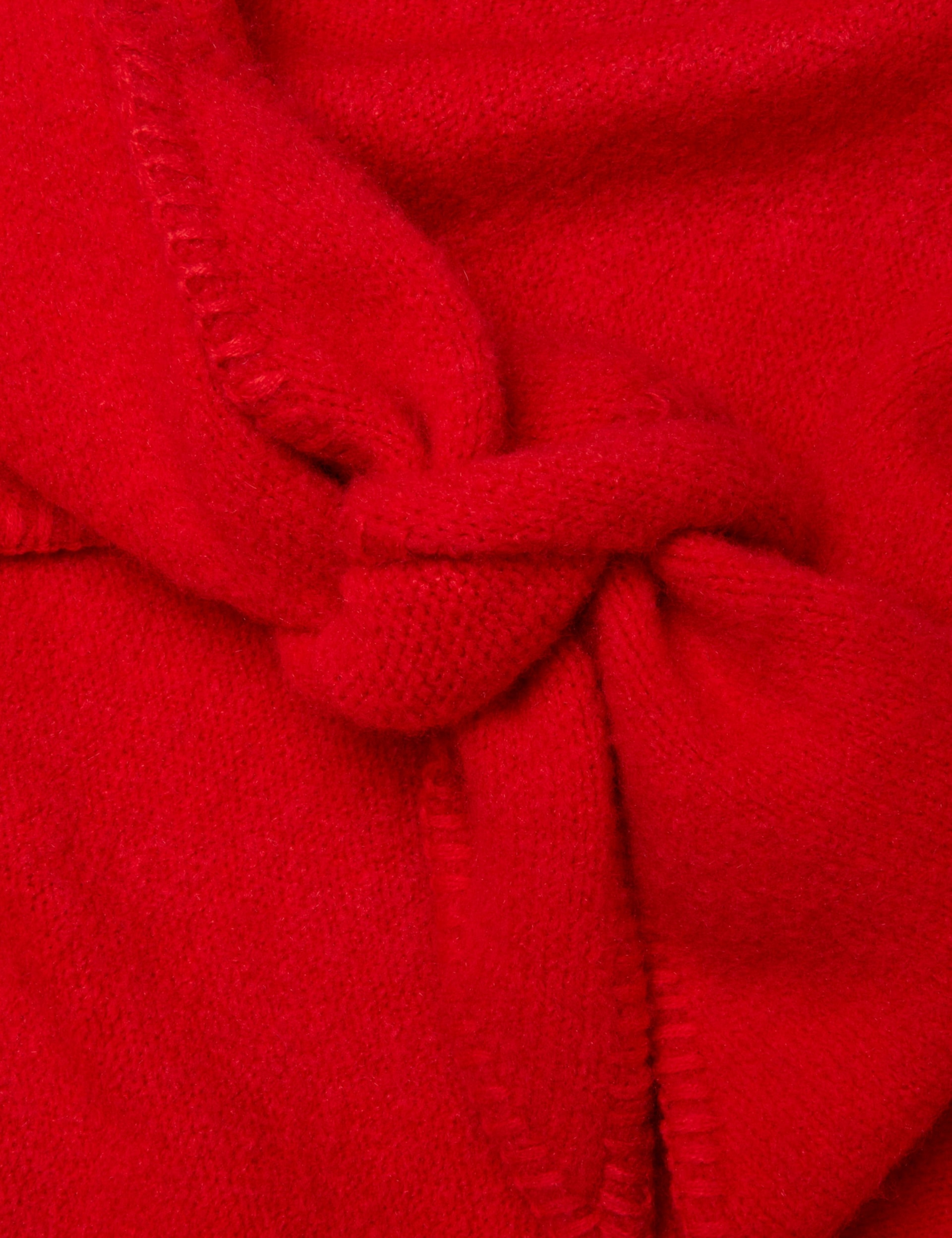 Knitted Textured Triangle Scarf 3 of 7