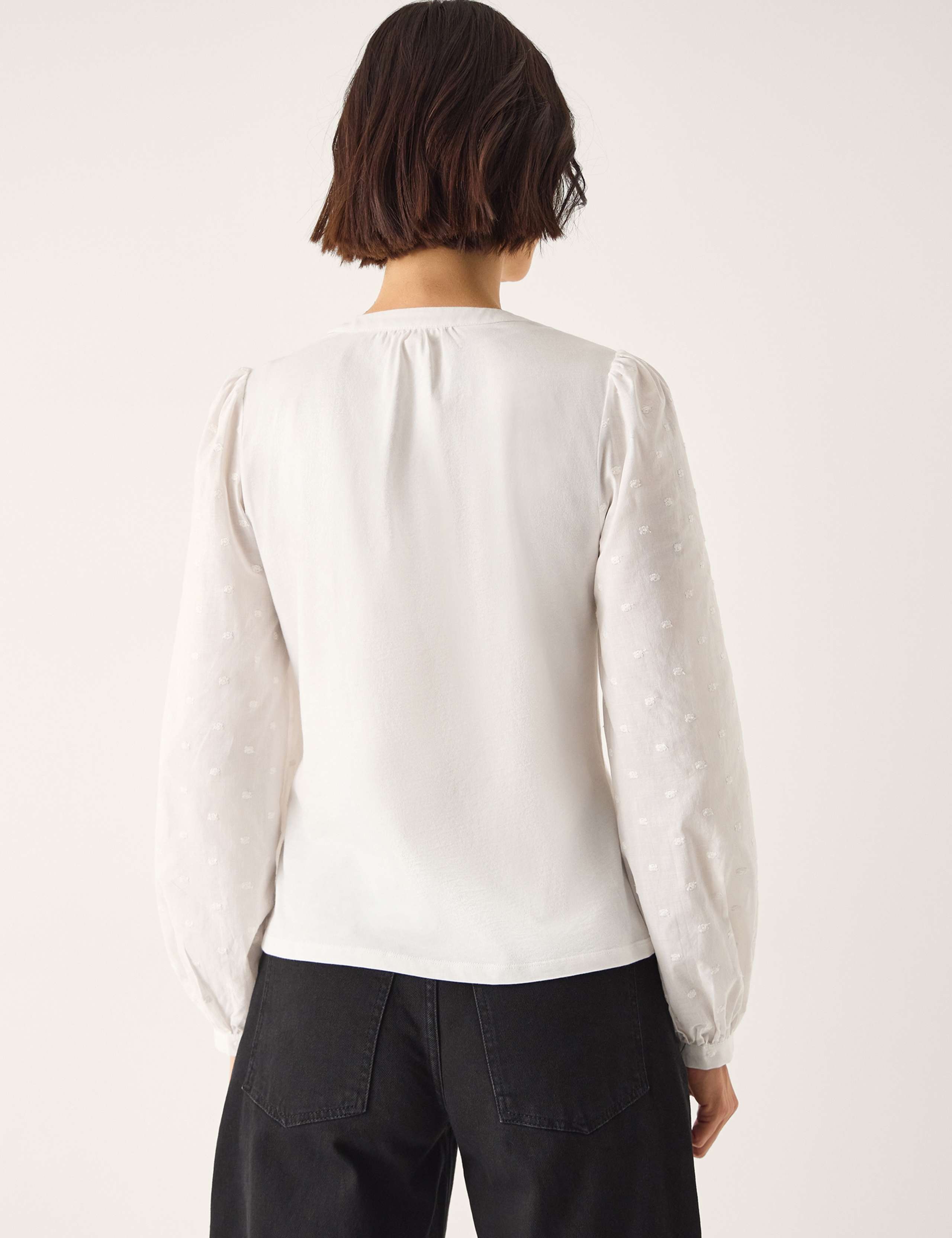 Pure Cotton Embroidered Blouse 5 of 6