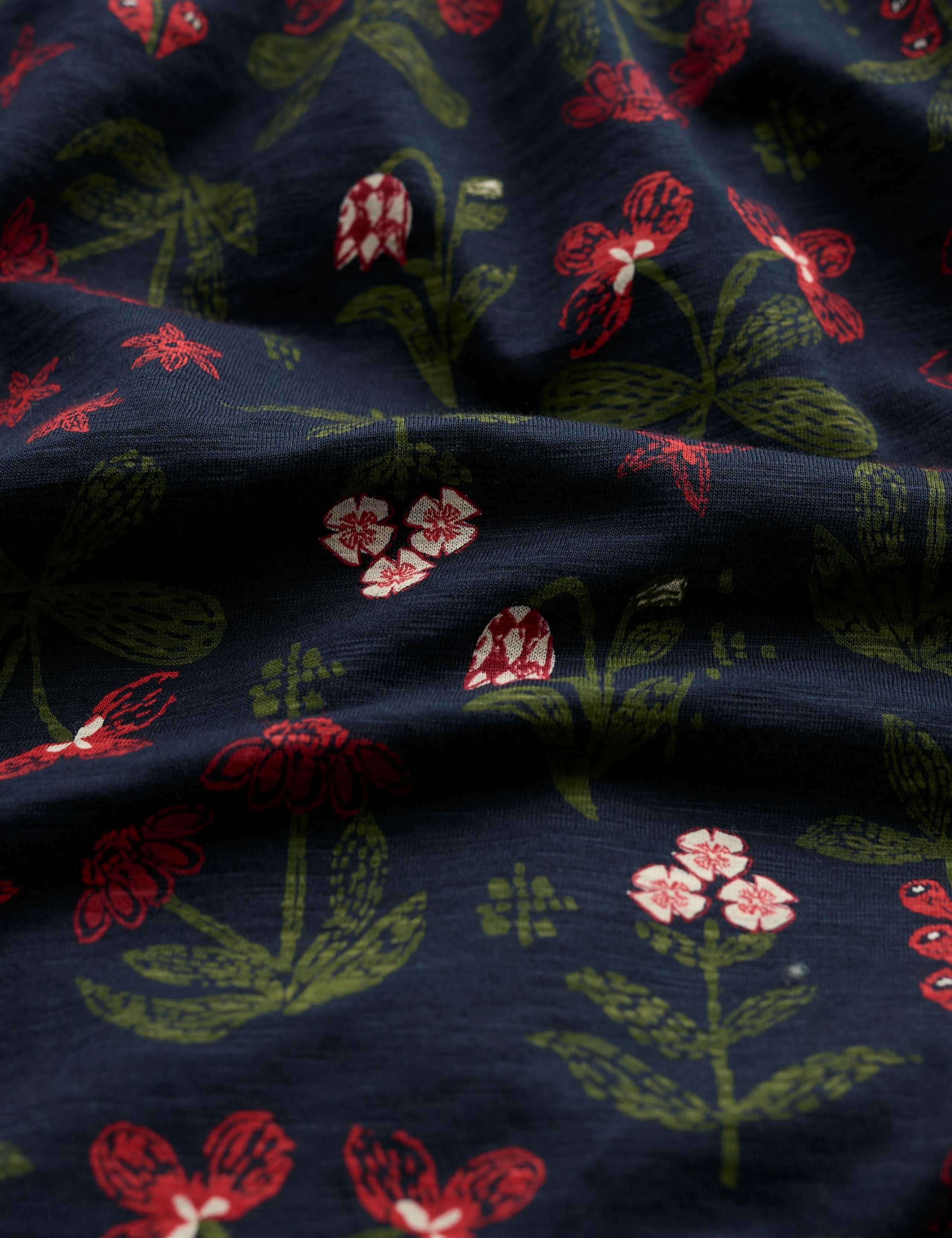 Pure Cotton Floral Midaxi Tiered Dress 4 of 5