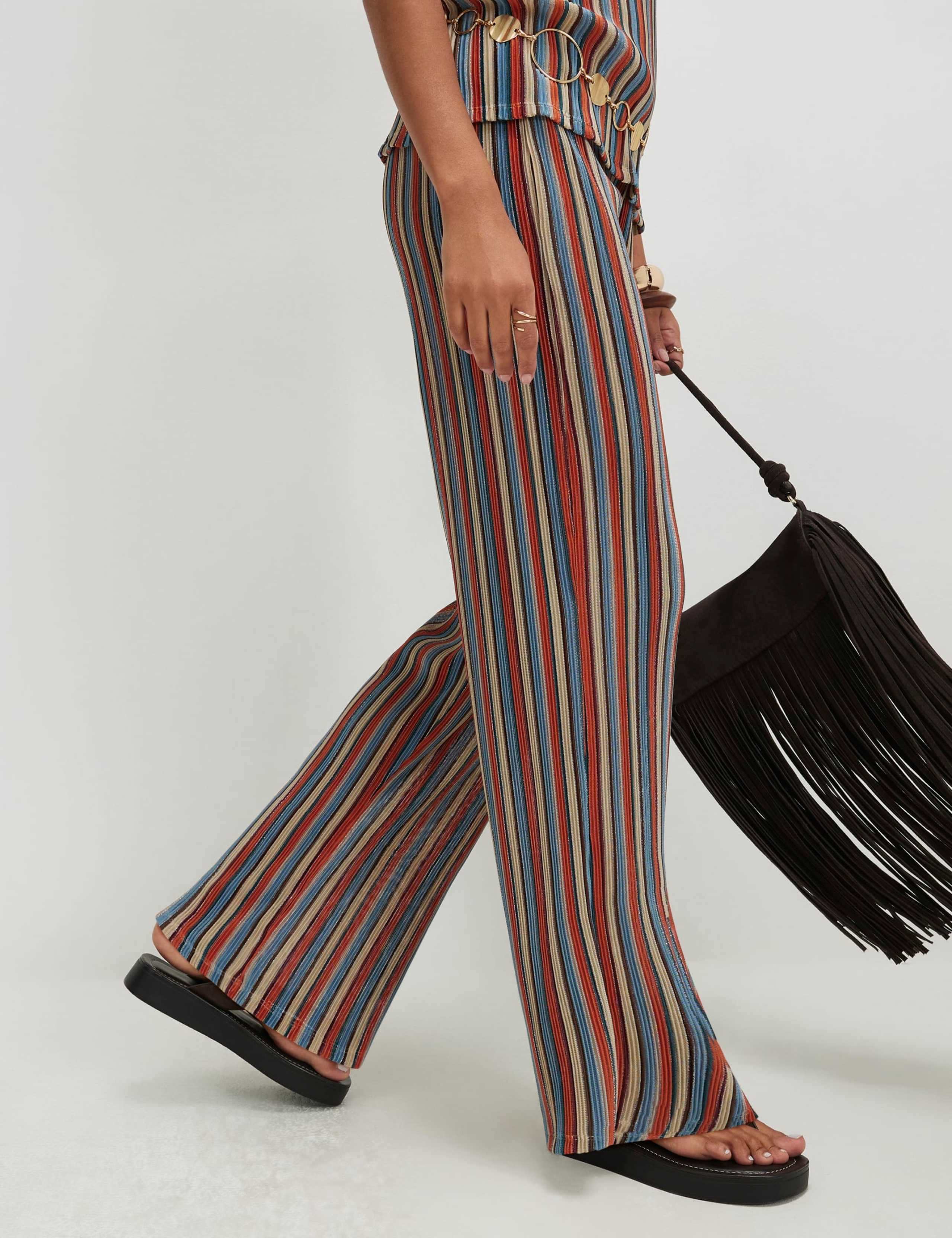 Metallic Striped Bandeau Top 4 of 4