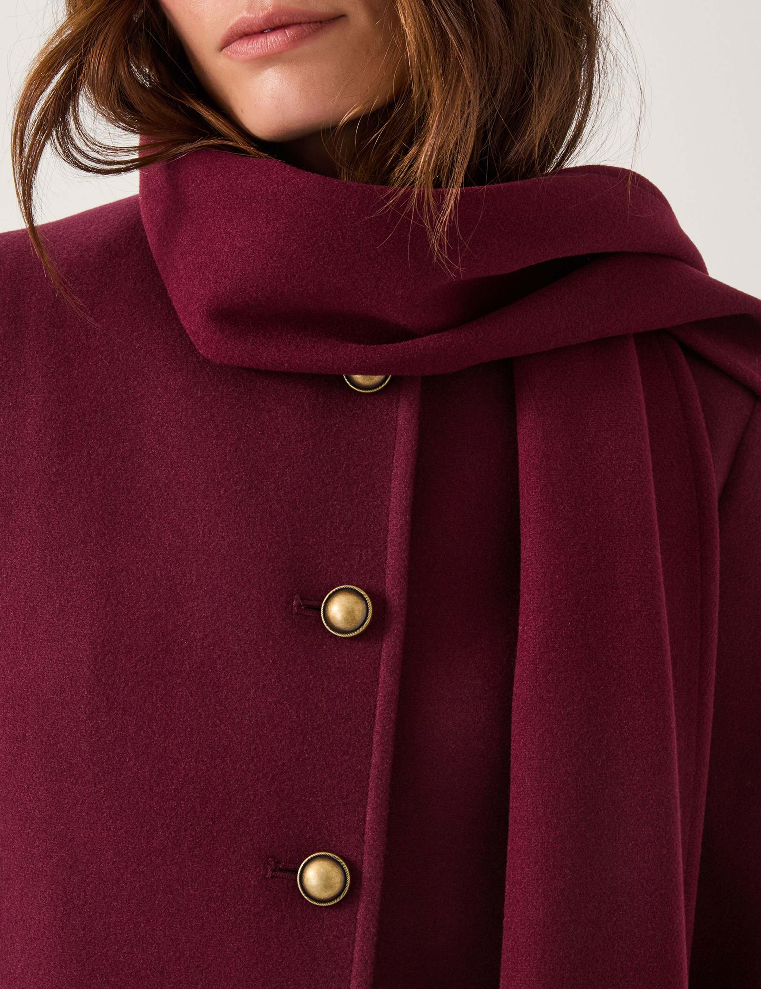 Scarf Longline Coat 4 of 5