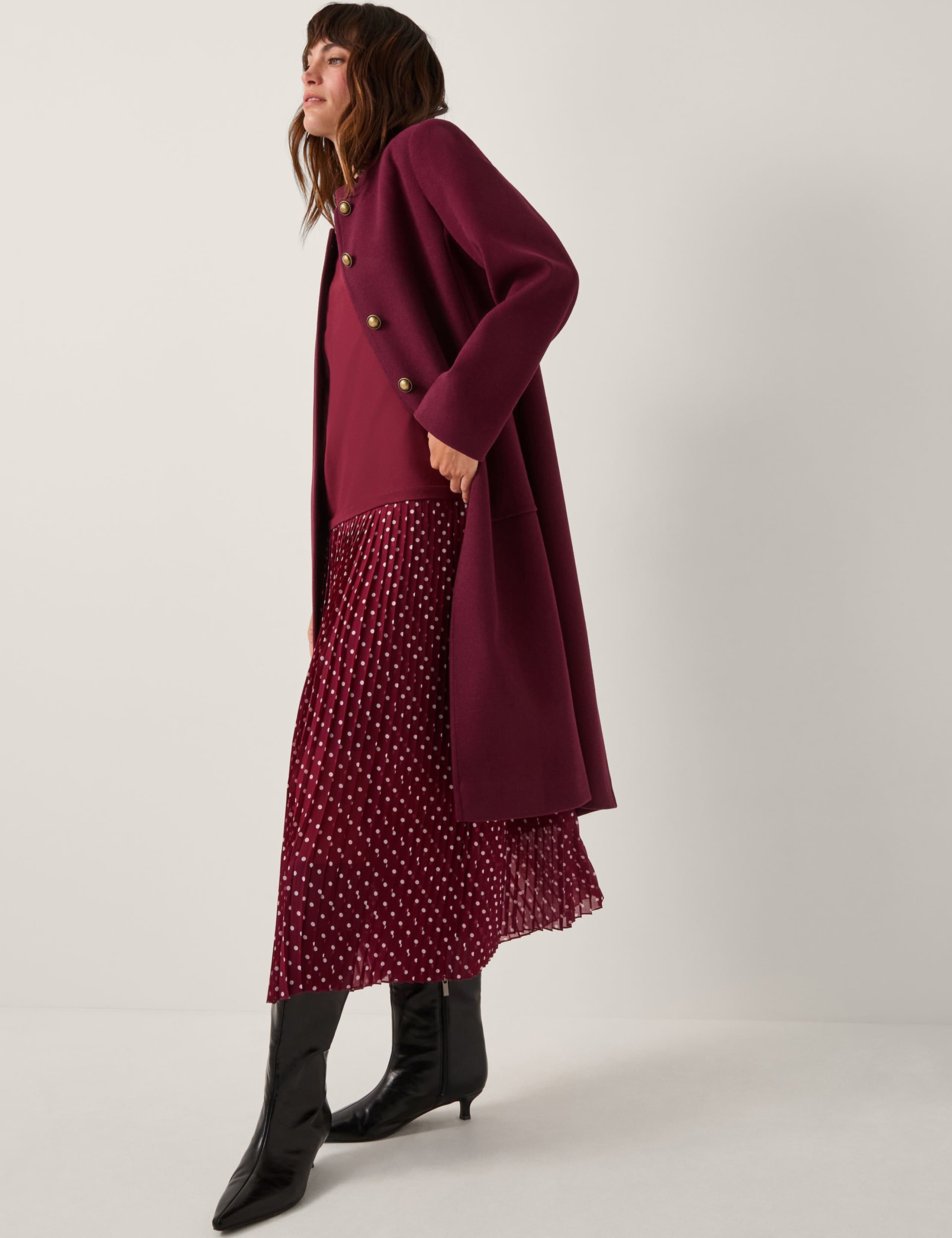 Scarf Longline Coat 5 of 5