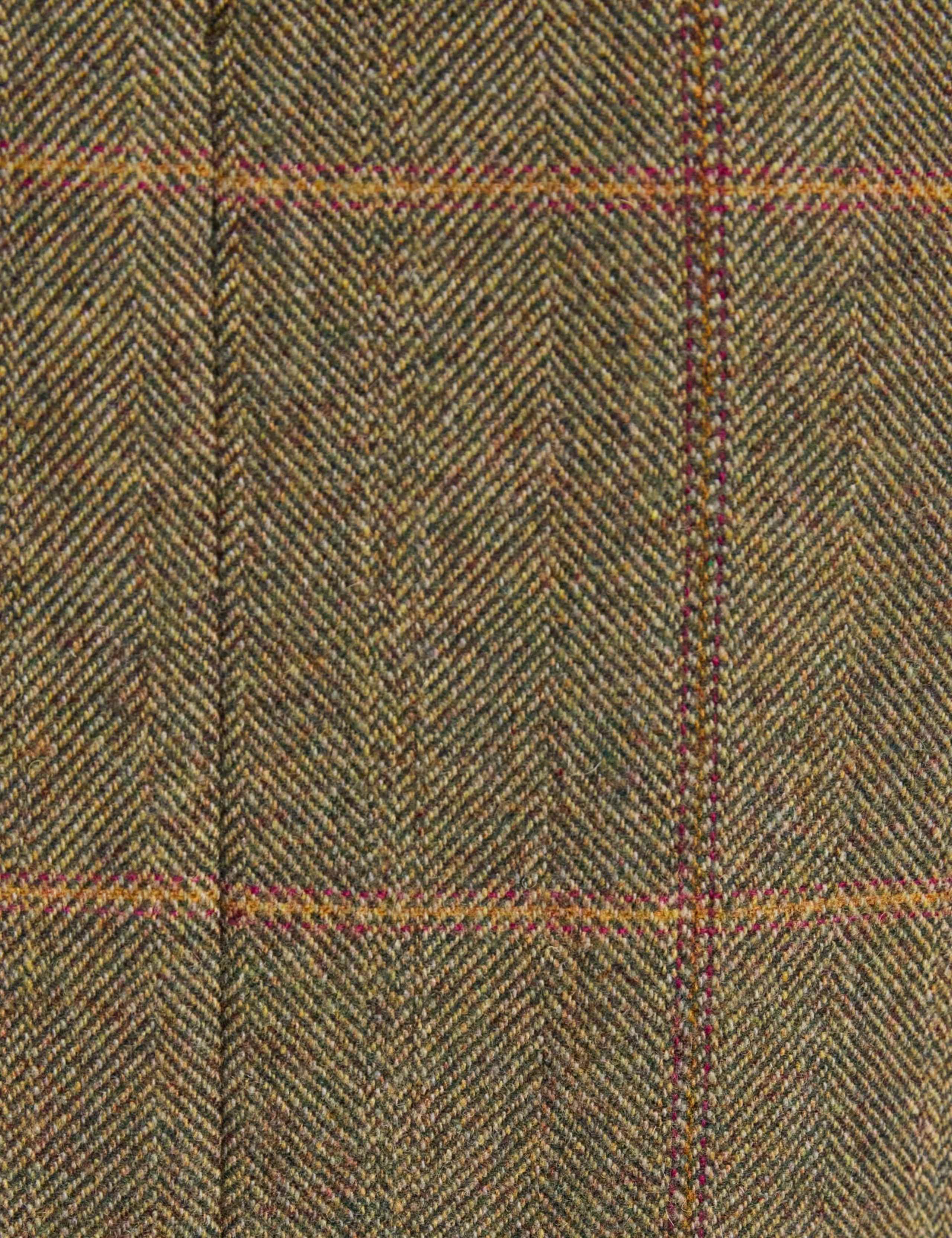 Checked Tweed Wool Blend A Line Skirt 4 of 7
