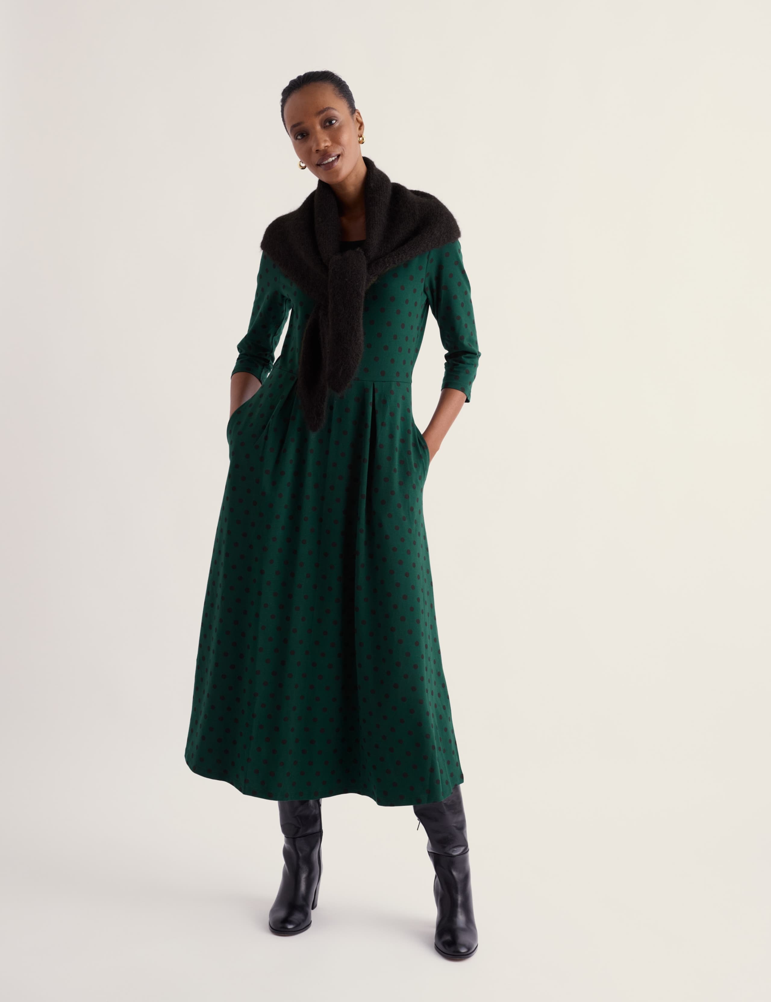 Printed Midi Relaxed Dress 3 of 4