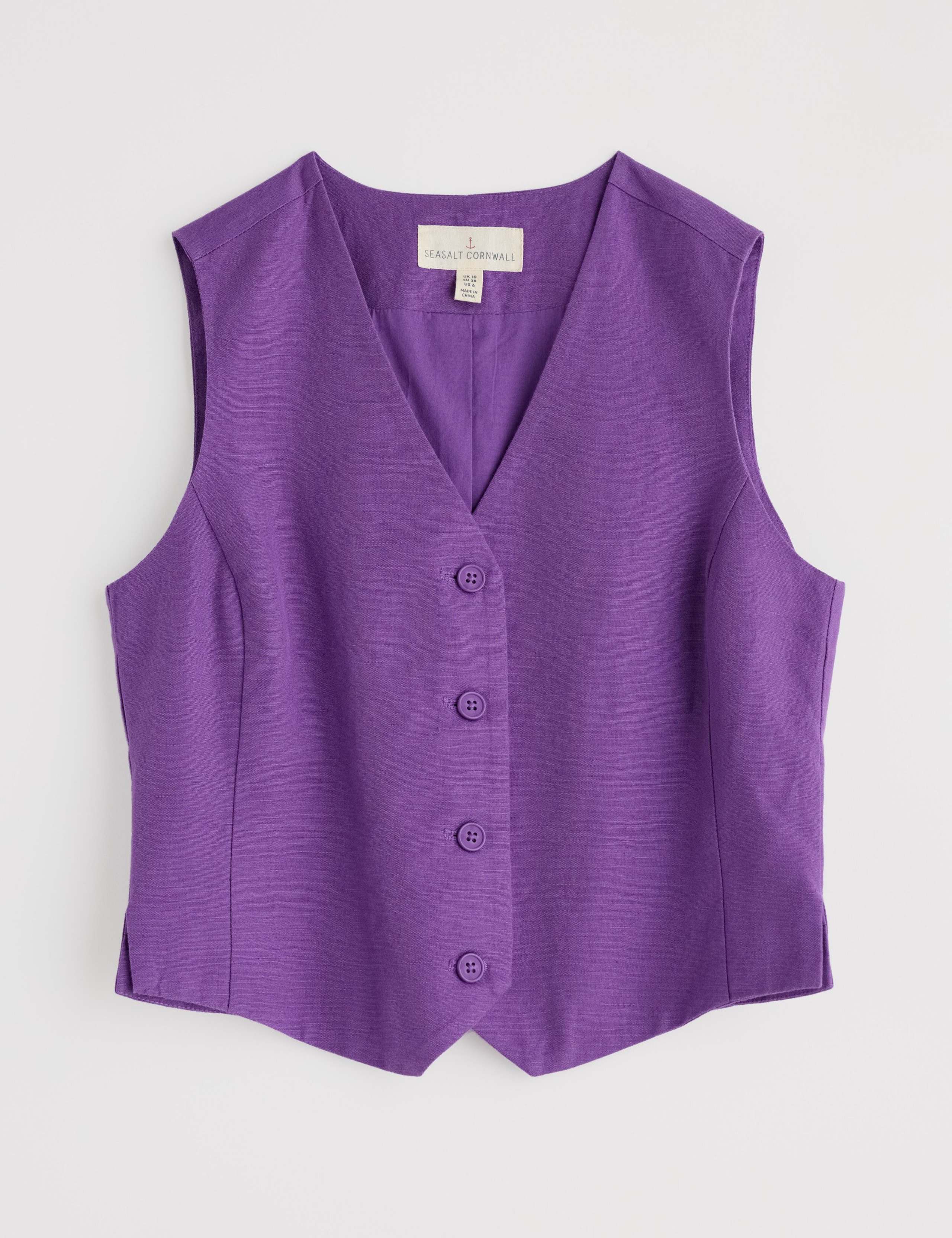 Pure Linen Waistcoat 2 of 4