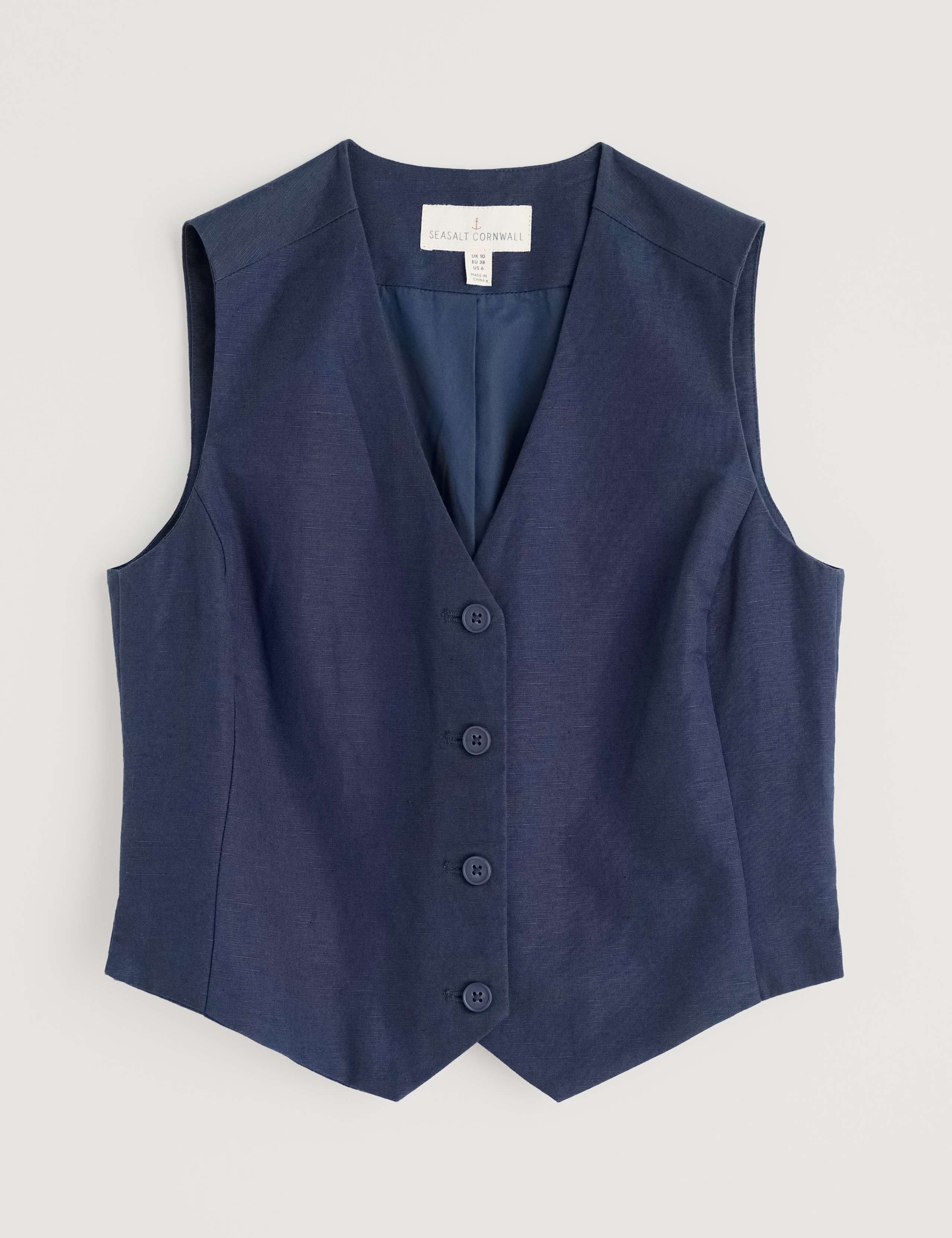 Pure Linen Waistcoat 2 of 4