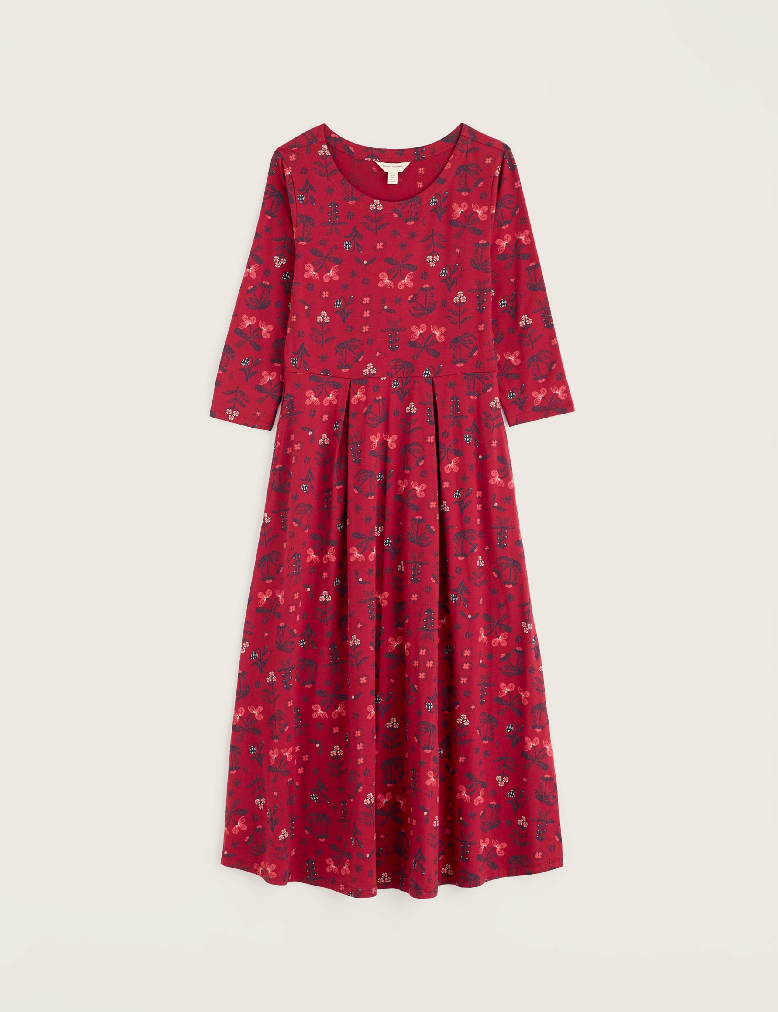 Printed Midi Fit & Flare Dress 2 of 7