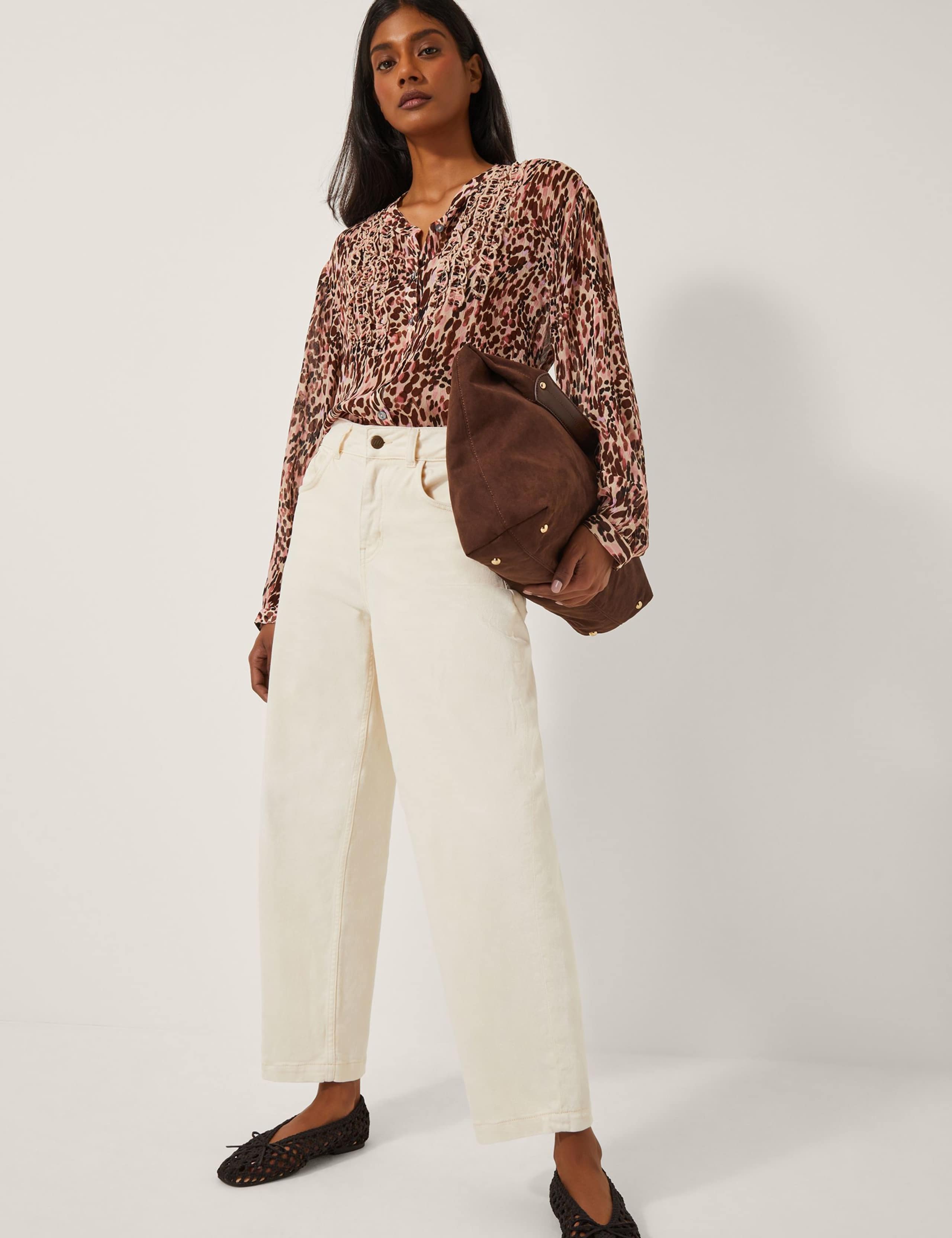 Leopard Print Frill Blouse 4 of 4