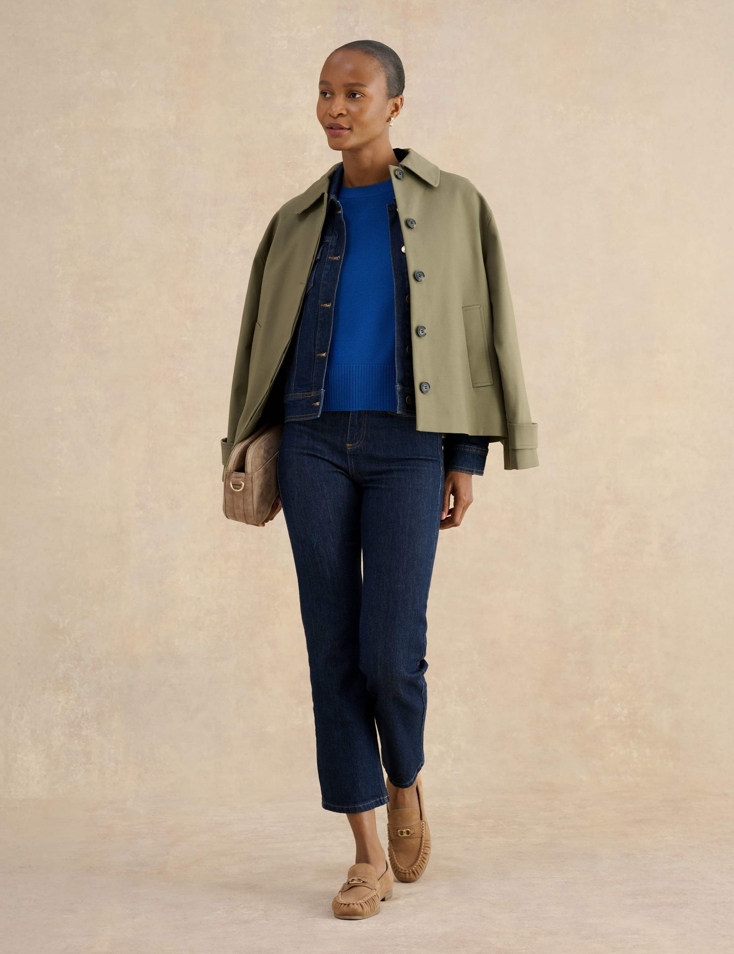 Knitted Crew Neck Top with Merino Wool 3 of 5