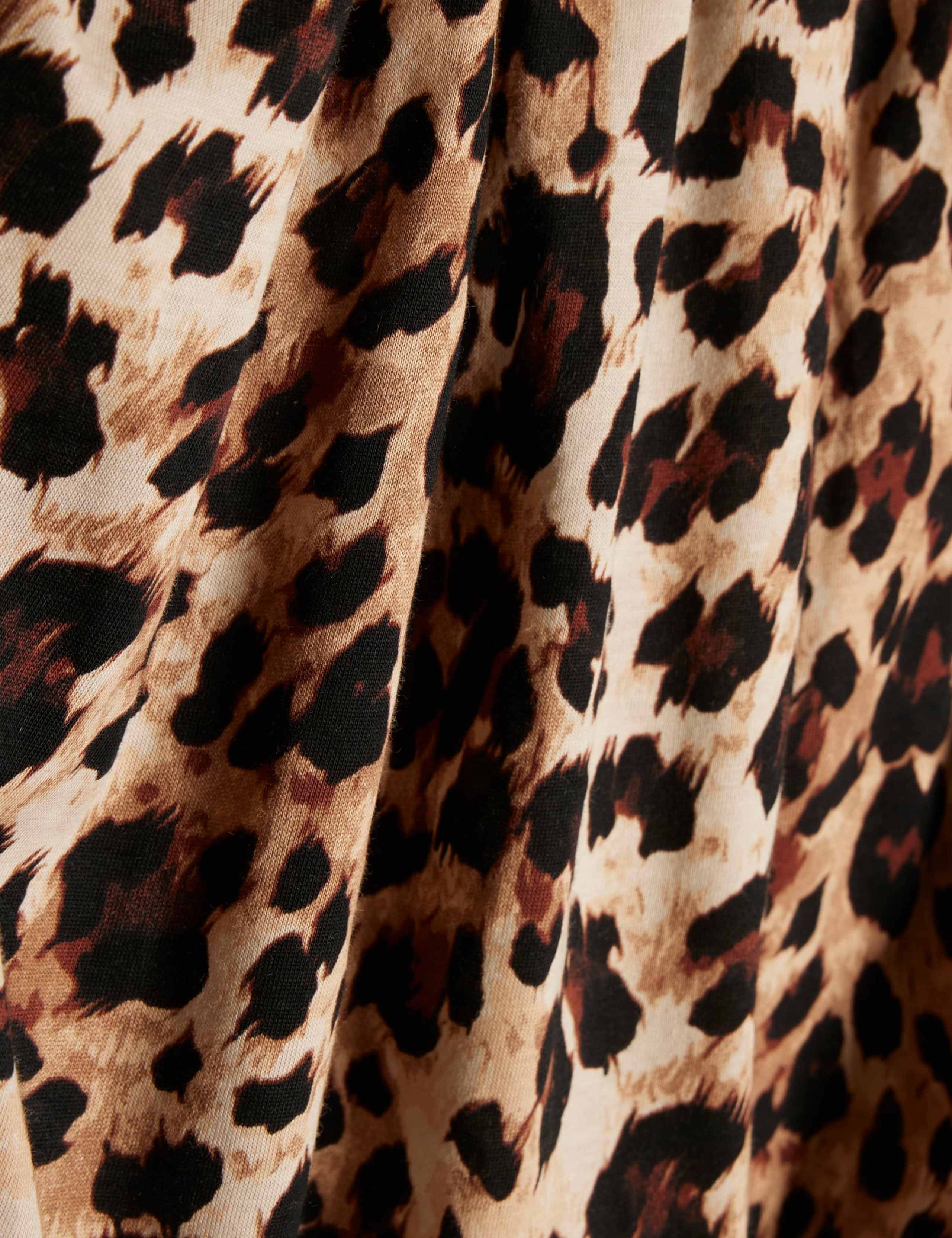 Pure Cotton Animal Print Bubble Hem T-Shirt 5 of 5