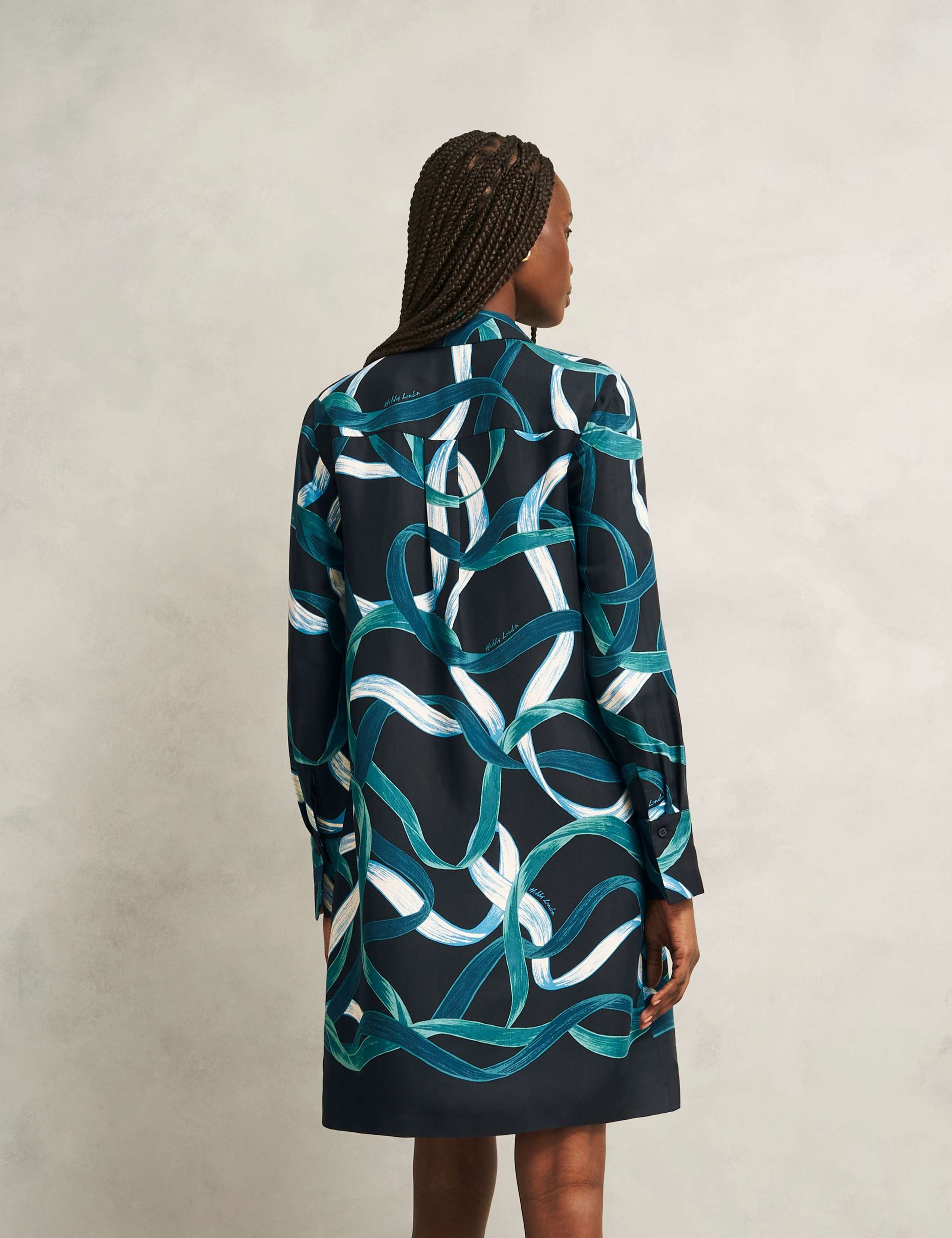 Printed Collared V-Neck Knee Length Tunic 3 of 5