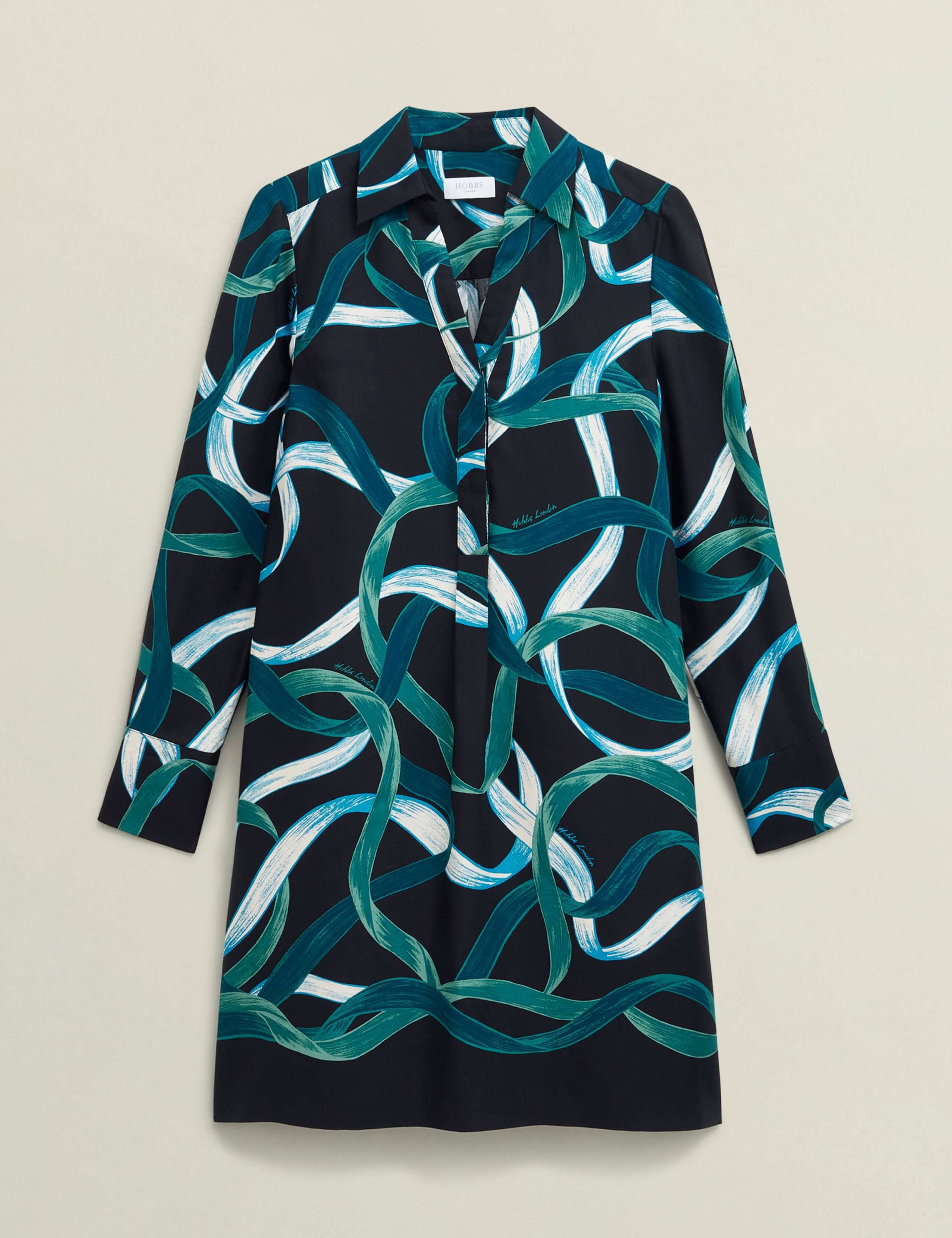 Printed Collared V-Neck Knee Length Tunic 2 of 5