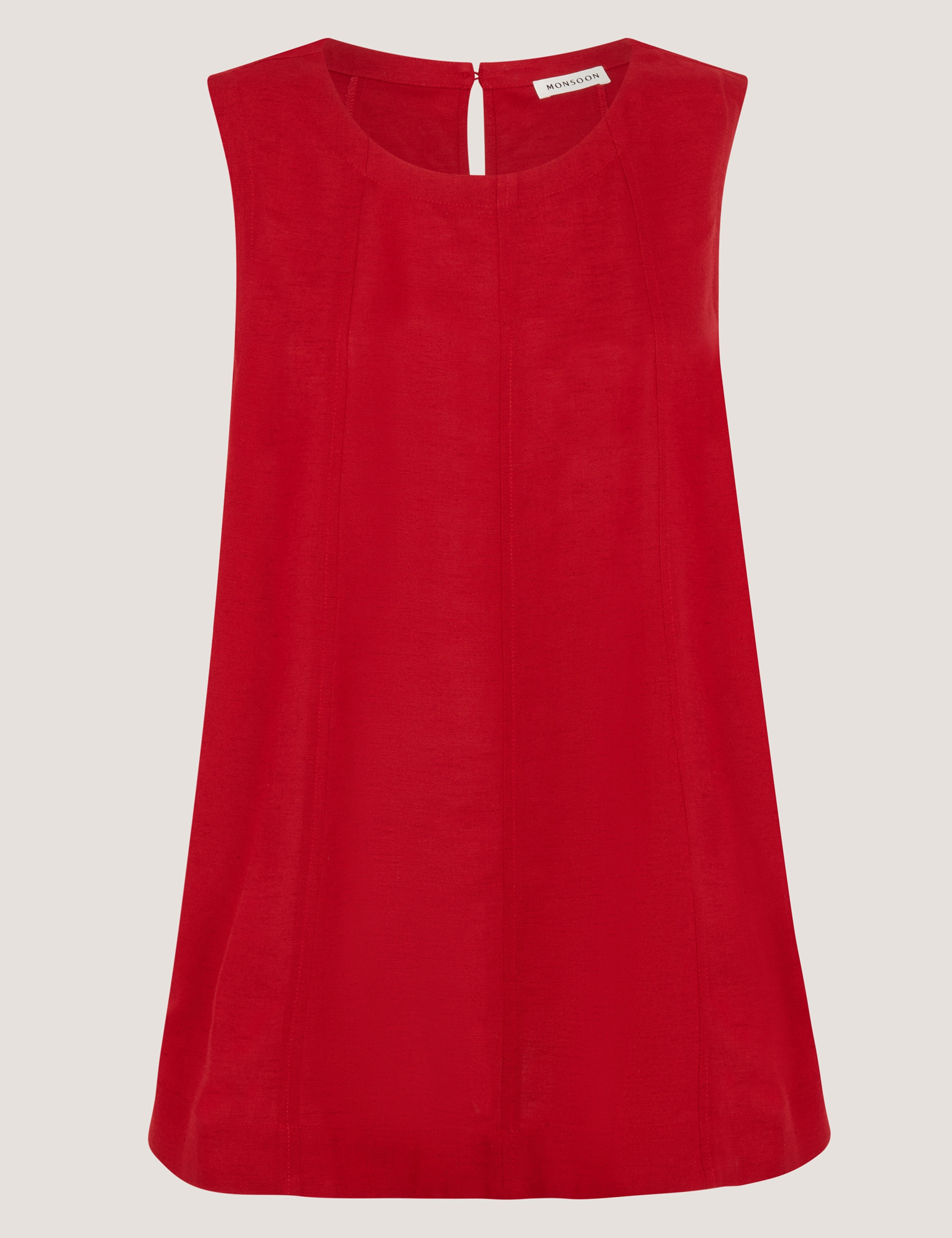 Round Neck Vest Top with Linen 5 of 5